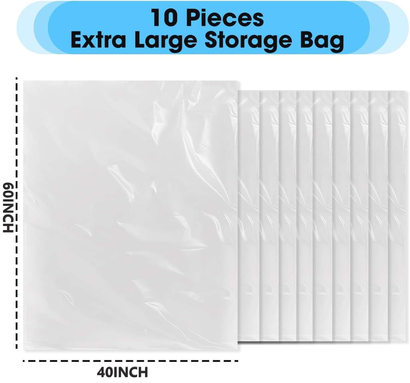 Large Size Suitcase Cover Bags Dustproof Luggage protector cover for Trolley Travel almirah storage Dirt & Dust Waterproof Clothes (Pack of 10) 3