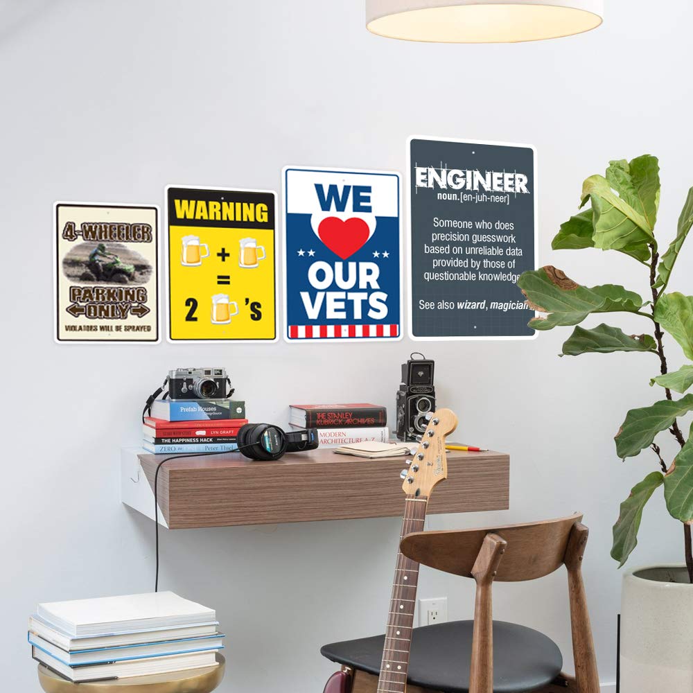 Due to Insurance Regulations Customers Not Allowed Novelty Sign | Indoor/Outdoor | Funny Home Décor for Garages, Living Rooms, Bedroom, Offices | SignMission Protection Sign Wall Plaque Decoration 4