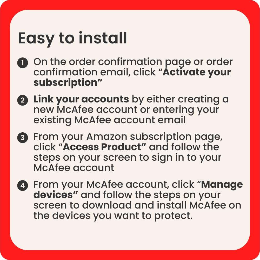 McAfee Total Protection 10-Device 2025 |Security Software Includes Antivirus, Secure VPN, Scam Protection, Password Manager, Identity Monitoring | 1-Month Subscription with Auto Renewal 5