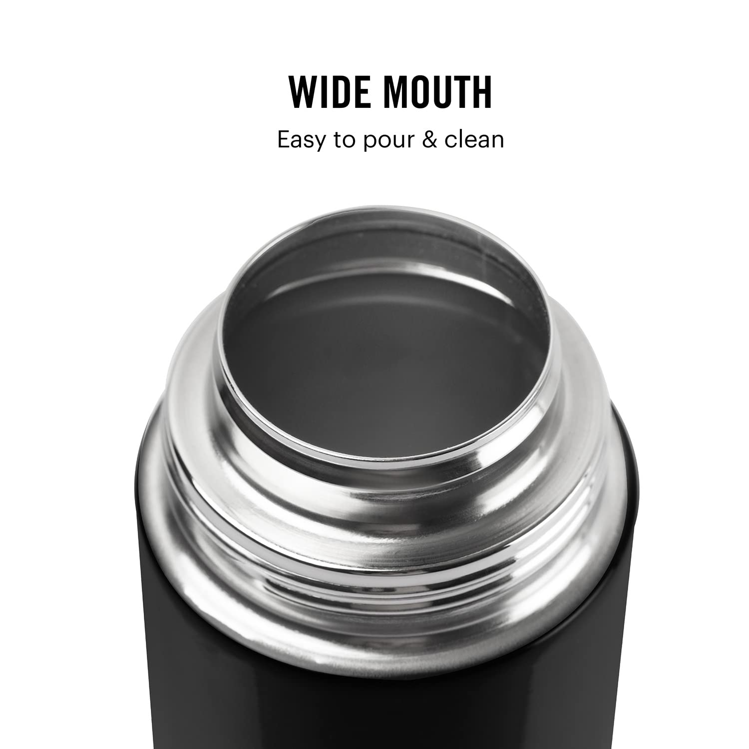 Cello H2O Stainless Steel Water Bottle, 1L, Black 6