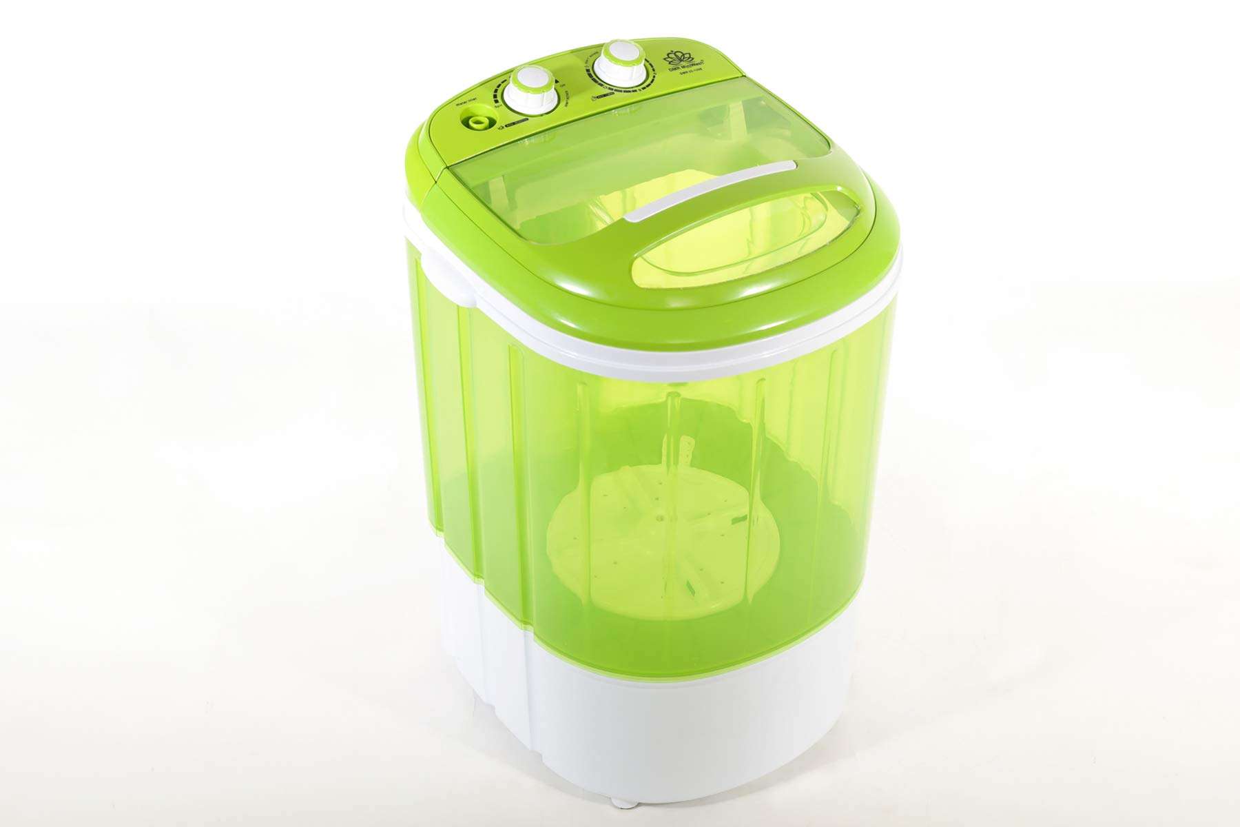 DMR Model No DMR 25-1208 Single Tub Top Load 2.5 kg Portable Mini Washing Machine with 1 kg Spin Dryer Basket (Green) 4