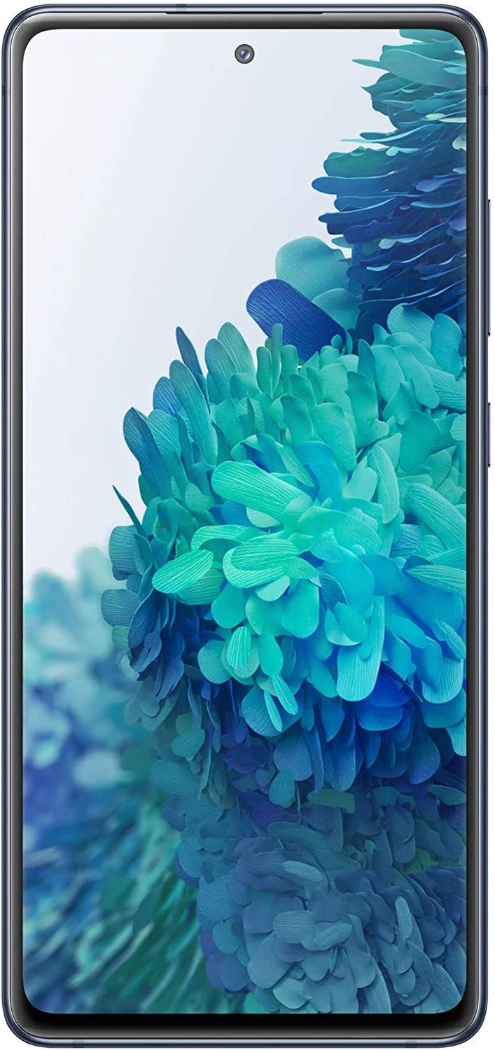 SAMSUNG Galaxy S20 FE 5G (128GB, 6GB) 6.5" AMOLED, Snapdragon 865, IP68 Water Resistant, 4G Volte Fully Unlocked (T-Mobile, AT&T, Verizon, Global) G781W International (w/Fast Wireless Charger, Navy) 2