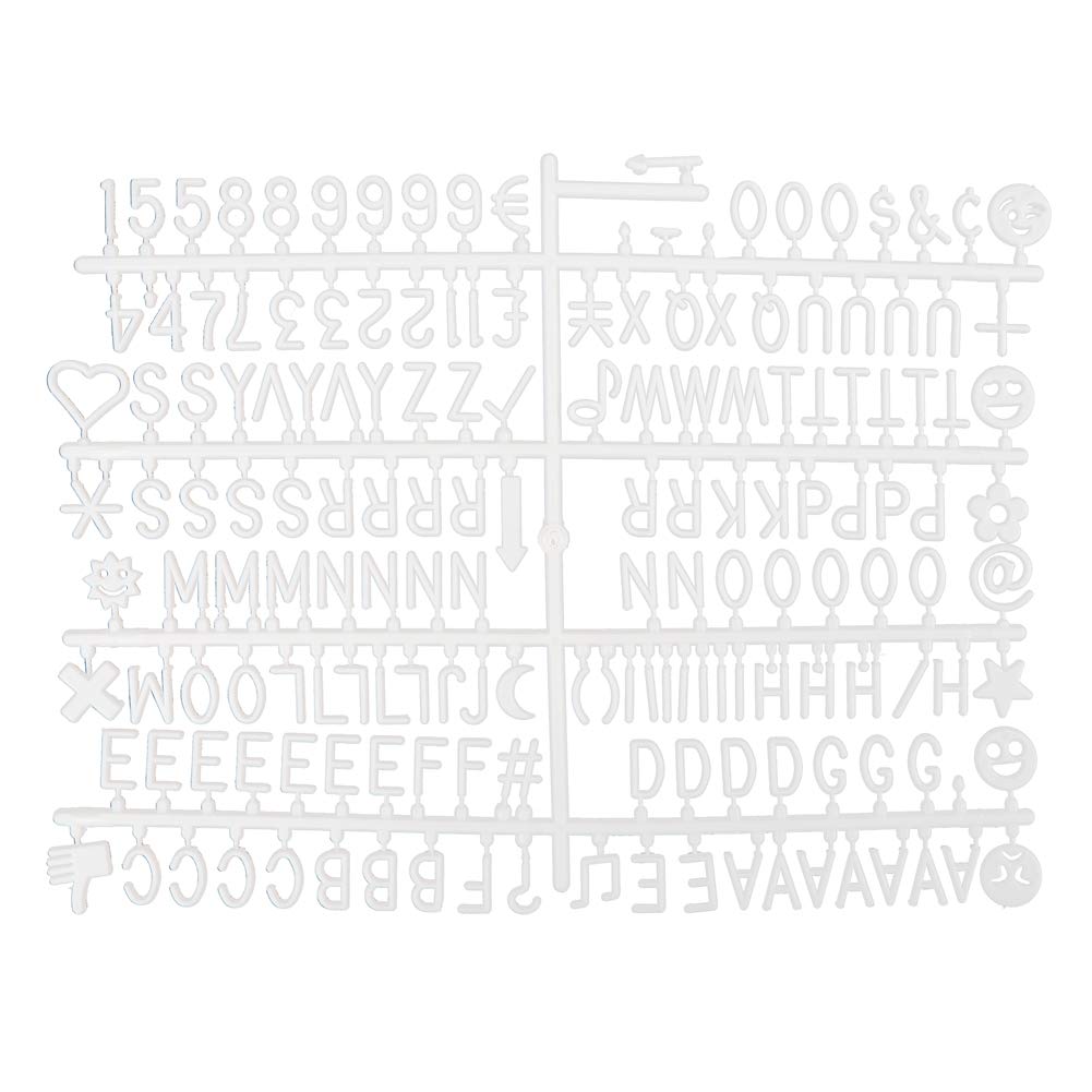 Message Board DIY Sign Changeable Letters Numbers Letter Board Message Letter Board for Room Decoration Prop, 25.5 X 25.5 X 2cm (Grey) 6
