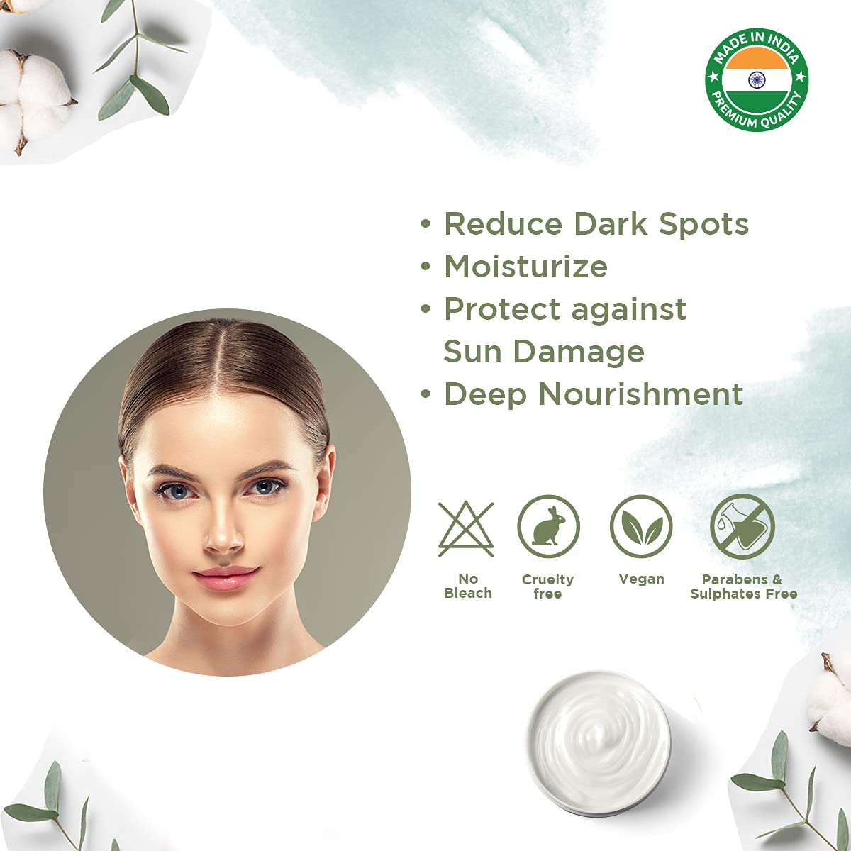 SSCPL Herbals Kayakalpa Moisturising Cream Enriched With Olive, Sesame & Wheatgerm Oil For Daily Skin Nourishment Ideal For All Skin Types (50g) (Pack of 2) 6