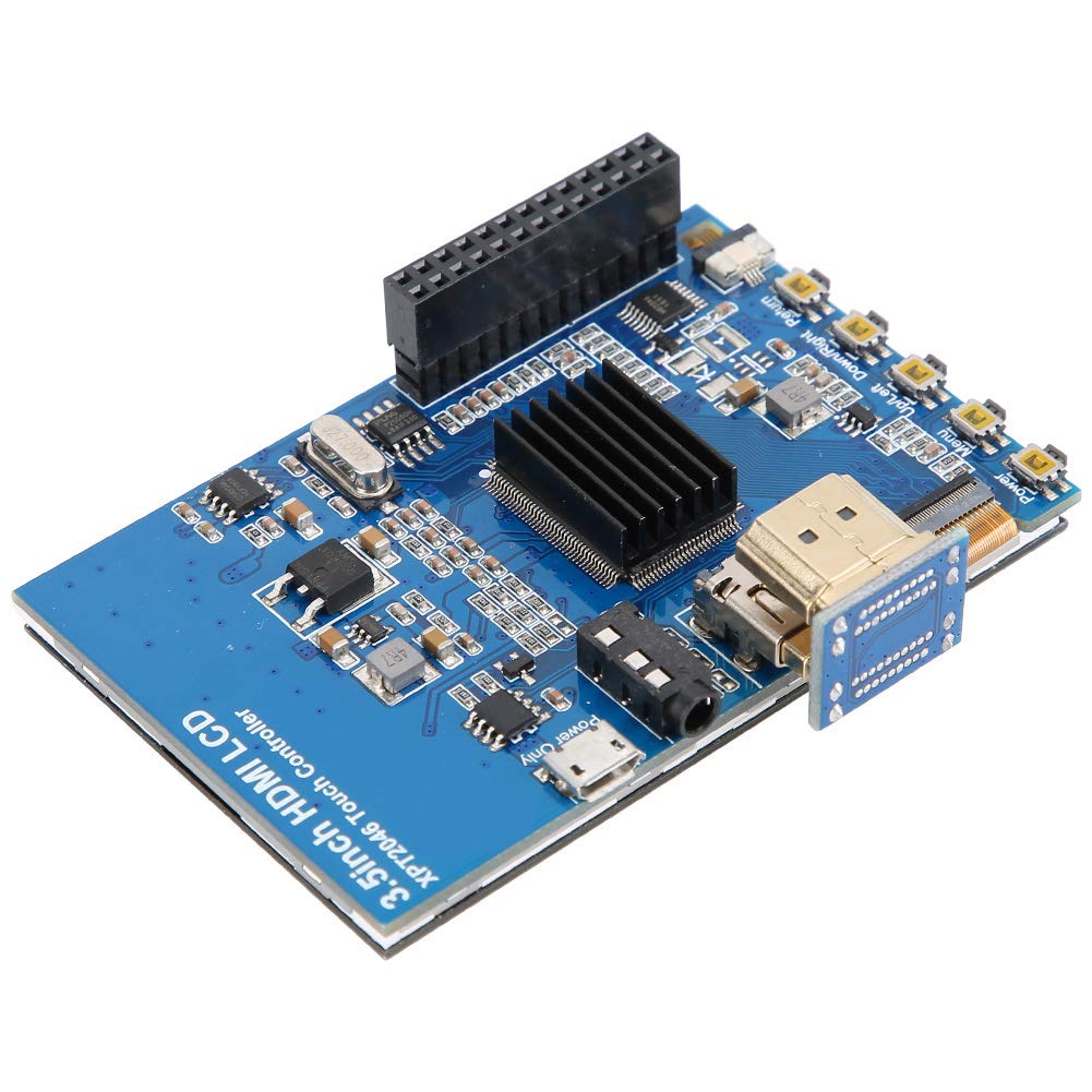 3.5 inch 1080P LCD Touch Screen Display ， IPS Wide Viewing Angle Display ， Black Acrylic Case Touch Screen, for 4B 4