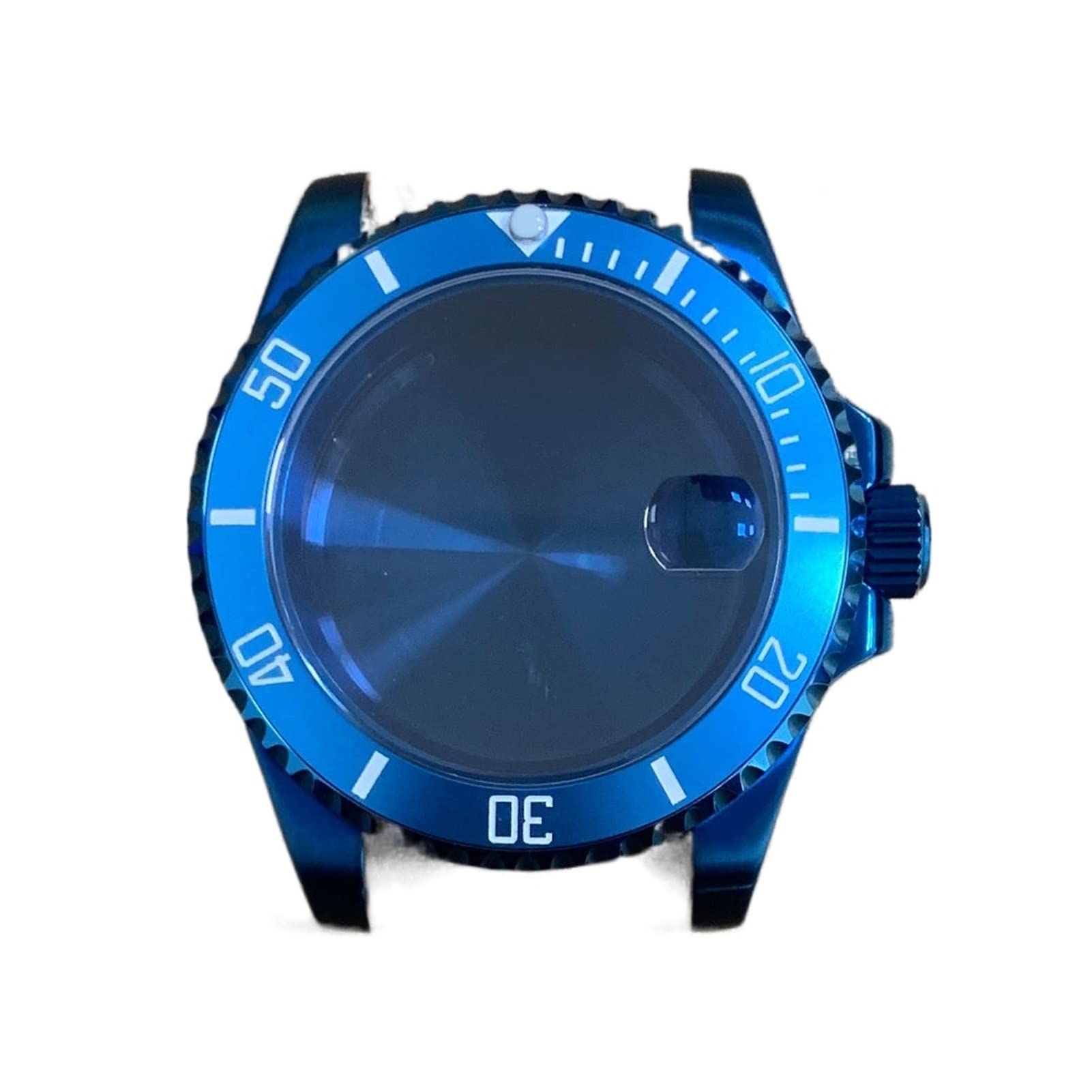 HREHAAKVK Watch 40mm PVD Blue Case Sapphire Glass 316L Stainless Steel With Japanese NH36 Automatic Movement watch case(8)