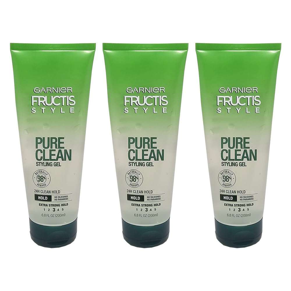 Garnier Fructis Style Pure Clean Styling Gel, 20.4 Fl Oz (Pack of 3) 1