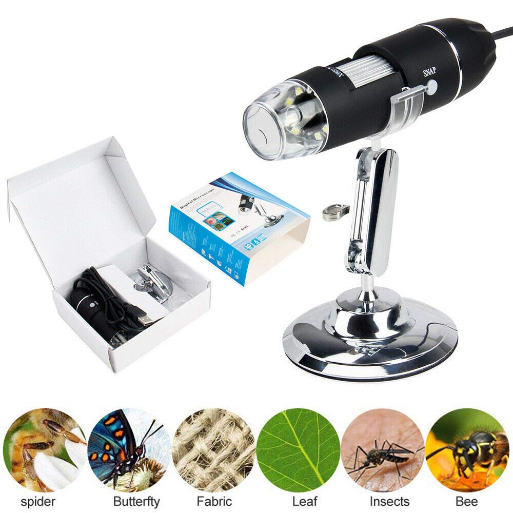 Microware 1600x 2mp Zoom Microscope 8 led USB Digital Handheld Magnifier Endoscope Camera 4