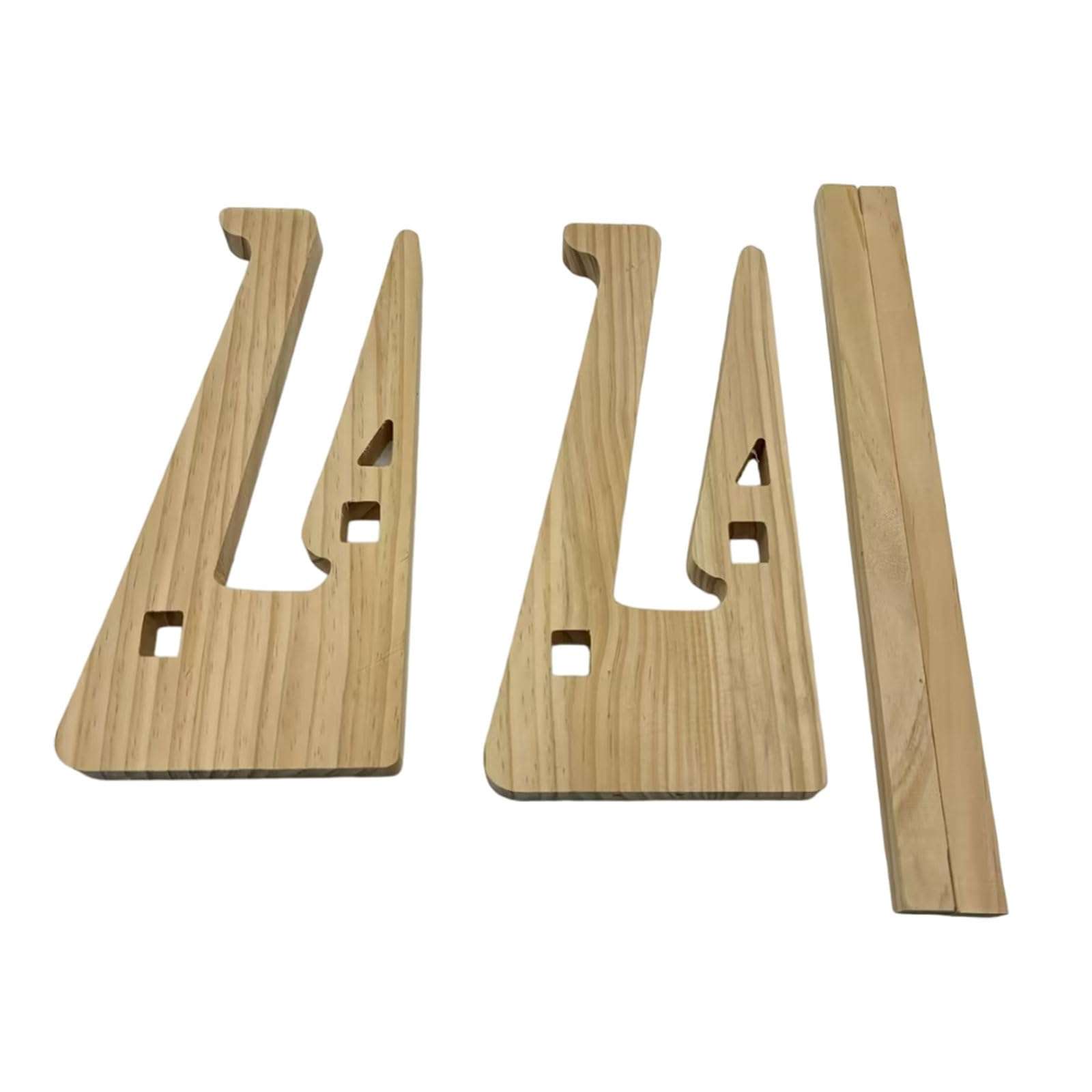 Vertical Stand Support Space Saving Essential Wood Laptop Stand Foldable Notebook Holder Rack 5