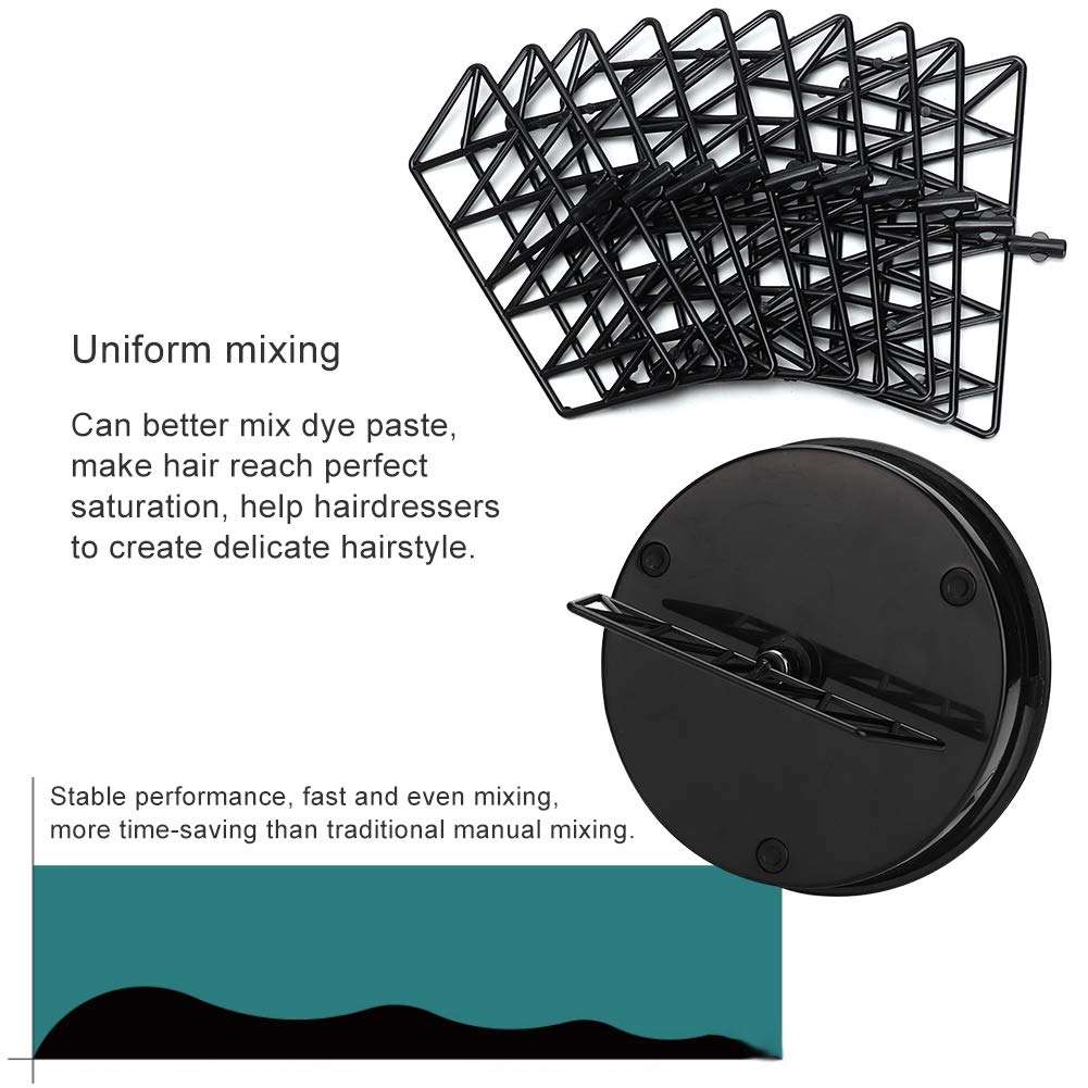 Hair Color Mixing Bowl, Electric Blender Mask Paste Automatic Mixer Hair Dye Cream Mixing Bowl Cream Blender for Hair Salon Home Use 3