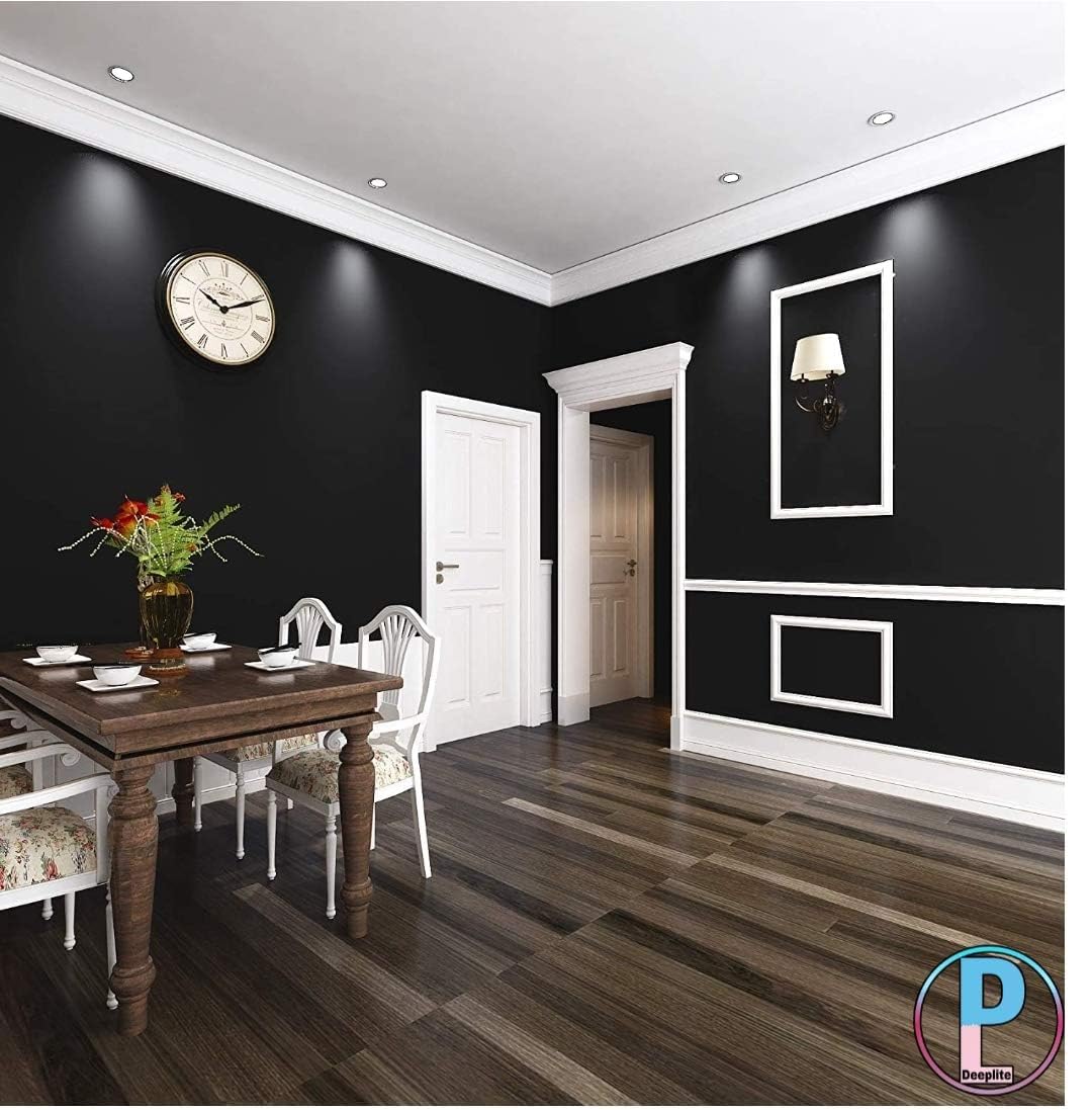 WALLMATE Matte Black Wallpapaer Peel & Stick Contact Paper Self Adheisve Vinyl Wallpaper (Black Mat, 30x152 CM) 6