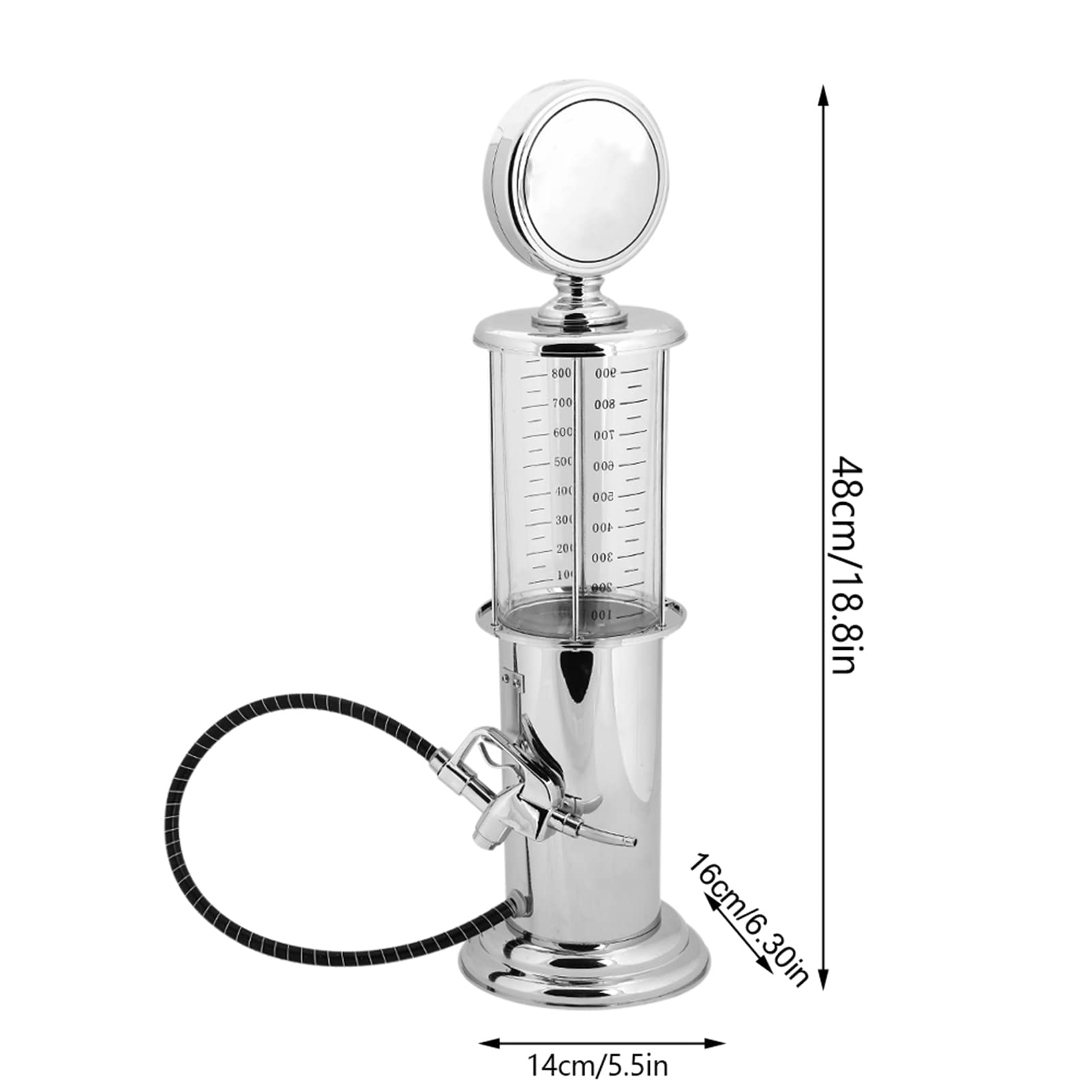 Gavigain Pump Liquor Dispenser for Home Bar, Single Beverage Dispenser 1000cc Capacity Single Gun Beer Beverage Dispenser ContainerAlcohol Beer Dispenser for Bars Hotels KTV and Home 5