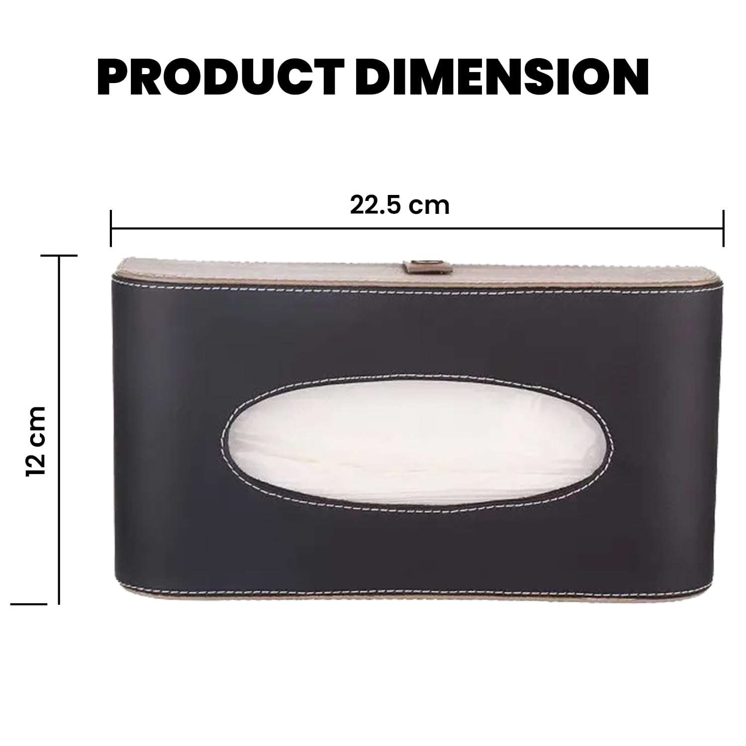 AllExtreme Leather Tissue Box Unique Decorative & Elegant Holder for Sun Visor Seat Side Pocket or Back Seat of Car Accessories 3