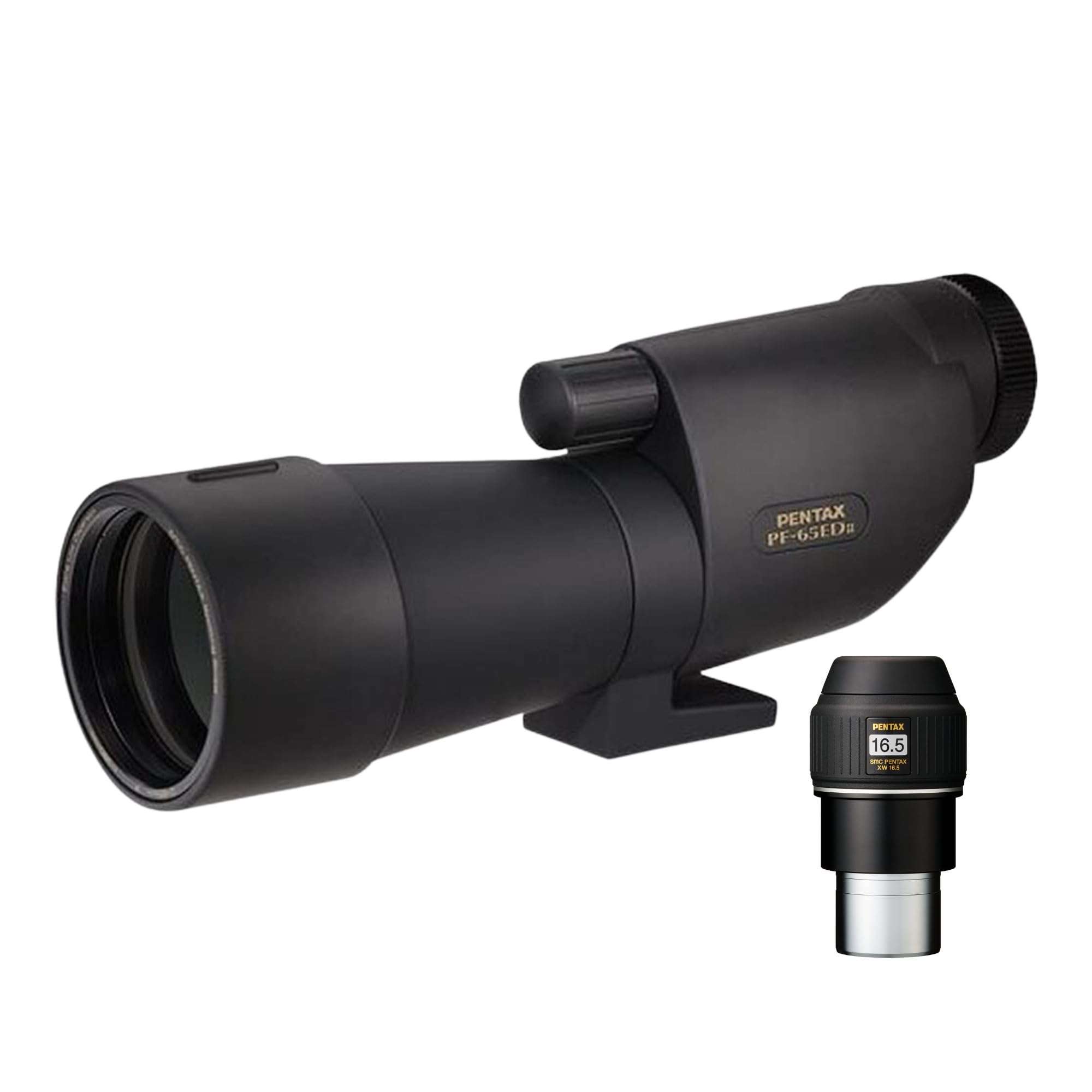 Pentax High-Precision PF-65ED II 65mm Spotting Scope with Extra-Low Dispersion Glass - Ideal for Birdwatching and Target Practice, Compact and Versatile Bundle XW 16.5mm Eyepiece (2 Items) 4