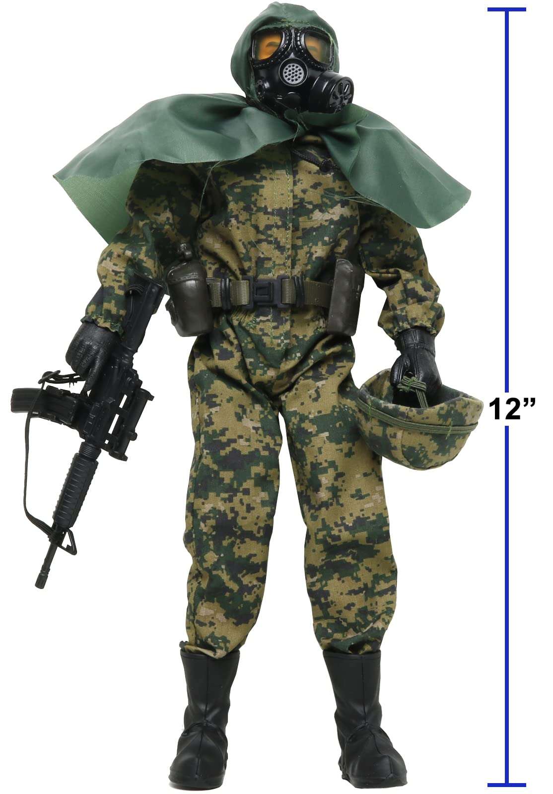 Click N' Play 12-Inch Army Men Action Figures, Military Toys Marine NBC Specialist - Clothes, Weapons Stuff - Army Guys, Elite Force, Soldier Man, SWAT, World Peacekeepers - Men Toys for Boys 2