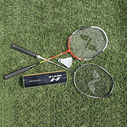 NIVIA Nylon Shuttlecock, Pack of 6 (Yellow/Green) 6