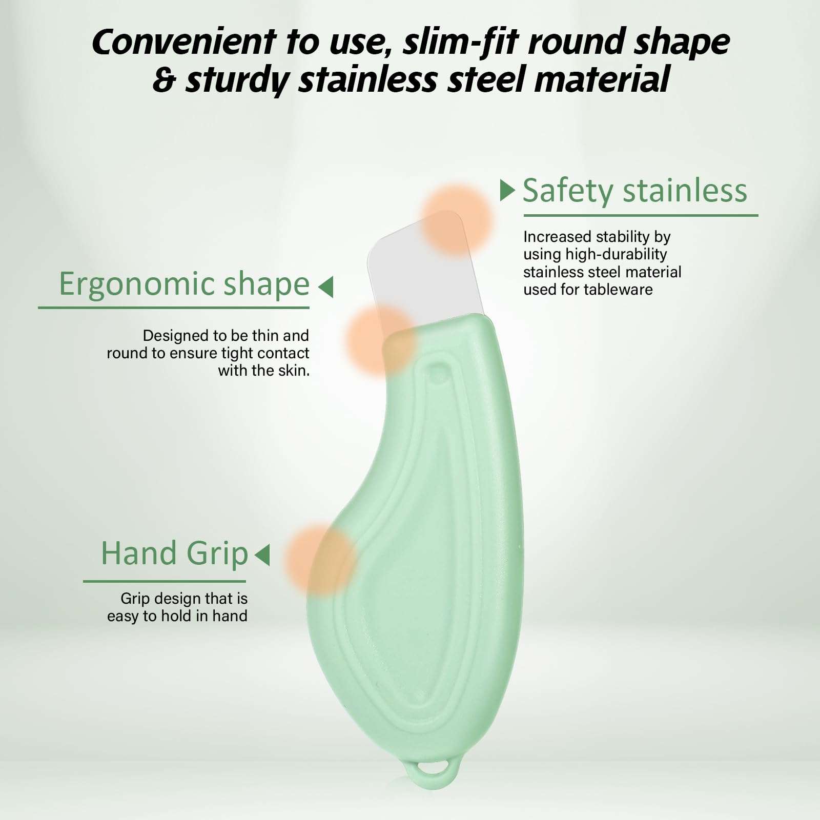 Wanmu Blackhead Remover Tool, Silicone Face Scraper for Deep Cleansing, Professional Blackhead Remover, Skin Scrubber Face Spatula, Skin Care Tool for Men Women (Green) 4