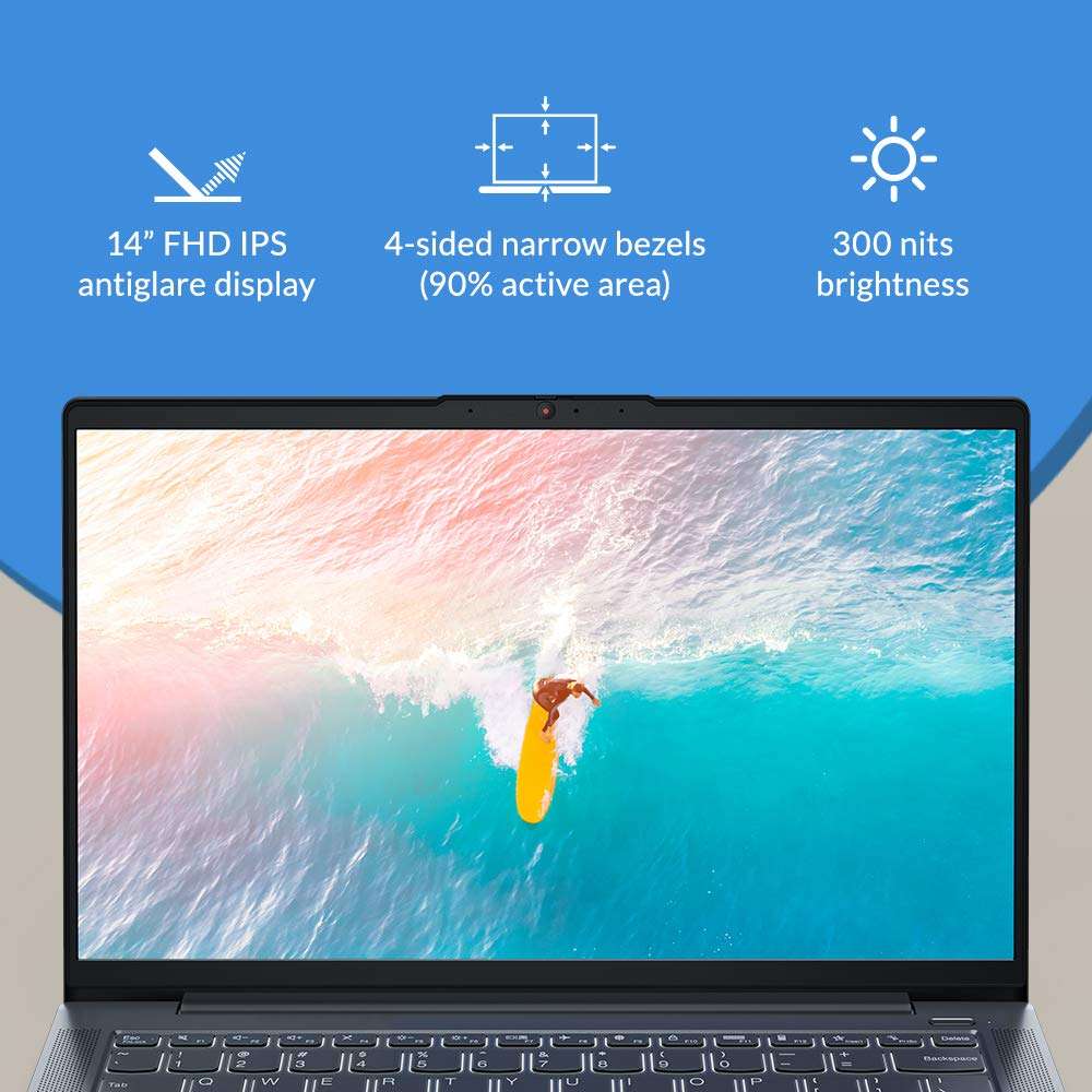 Lenovo IdeaPad5 AMD Ryzen7 14 inches FHD IPS Thin and Light (8GB/512GB SSD/Win/MSO/RadeonGraphics/Fingerprint Read/Win 10 Home, Graphite Grey/Aluminium Surface/1.39Kg) 2-in-1 Laptop Stand 3