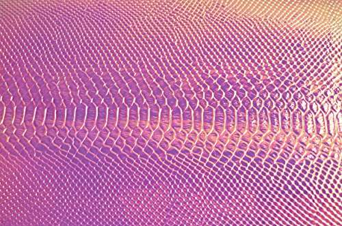 Wento 18” x 54”Fuschia Snake Skin Holographic Faux Leather Fabric,Shiny Snake Skin PU Leather,Stiff Material Holographic Snake Skin… 4