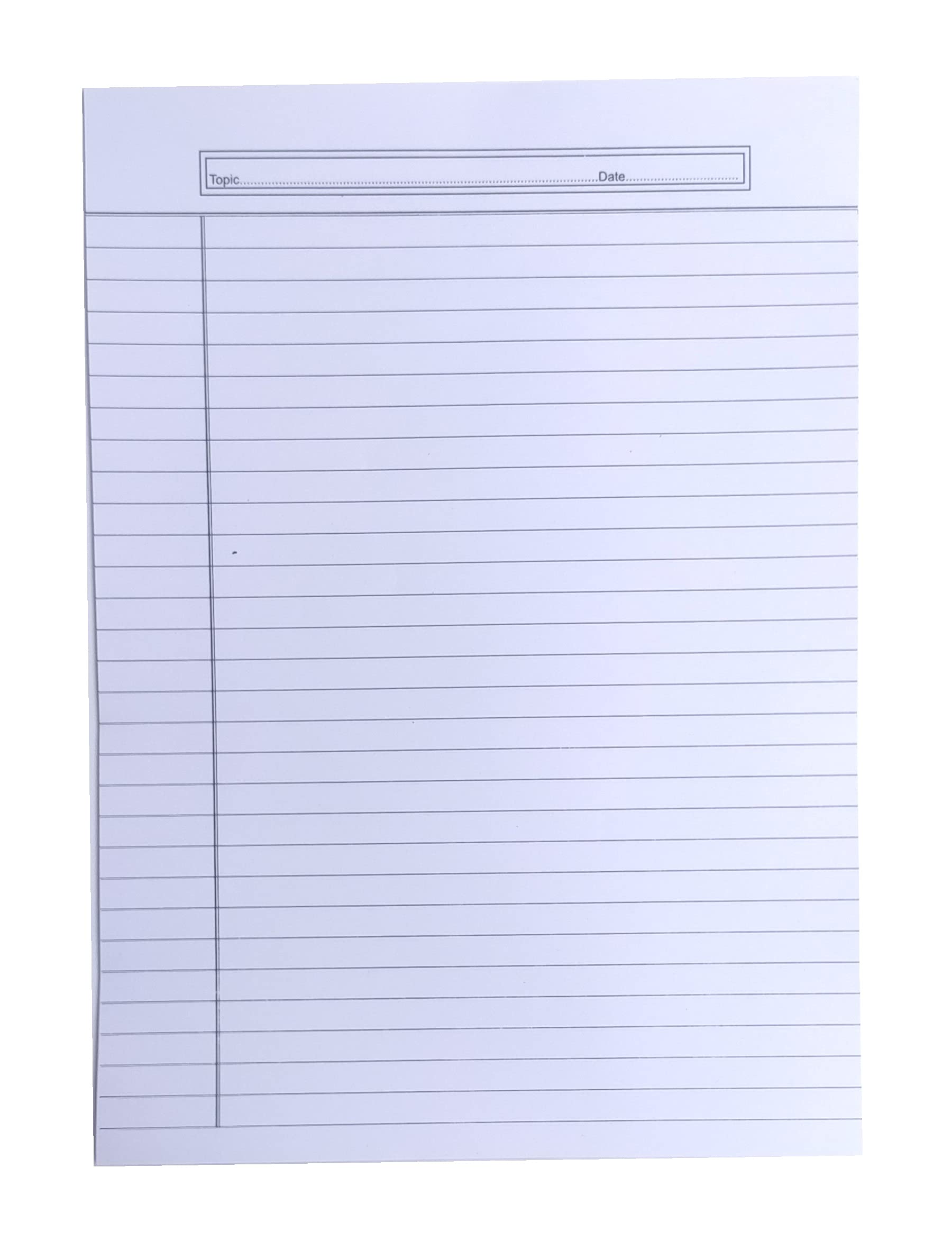 KESETKO® Paper Sheets A4, White One Side Ruled, (60 Sheet) Project Sheets, Answer Sheets Stationery 3