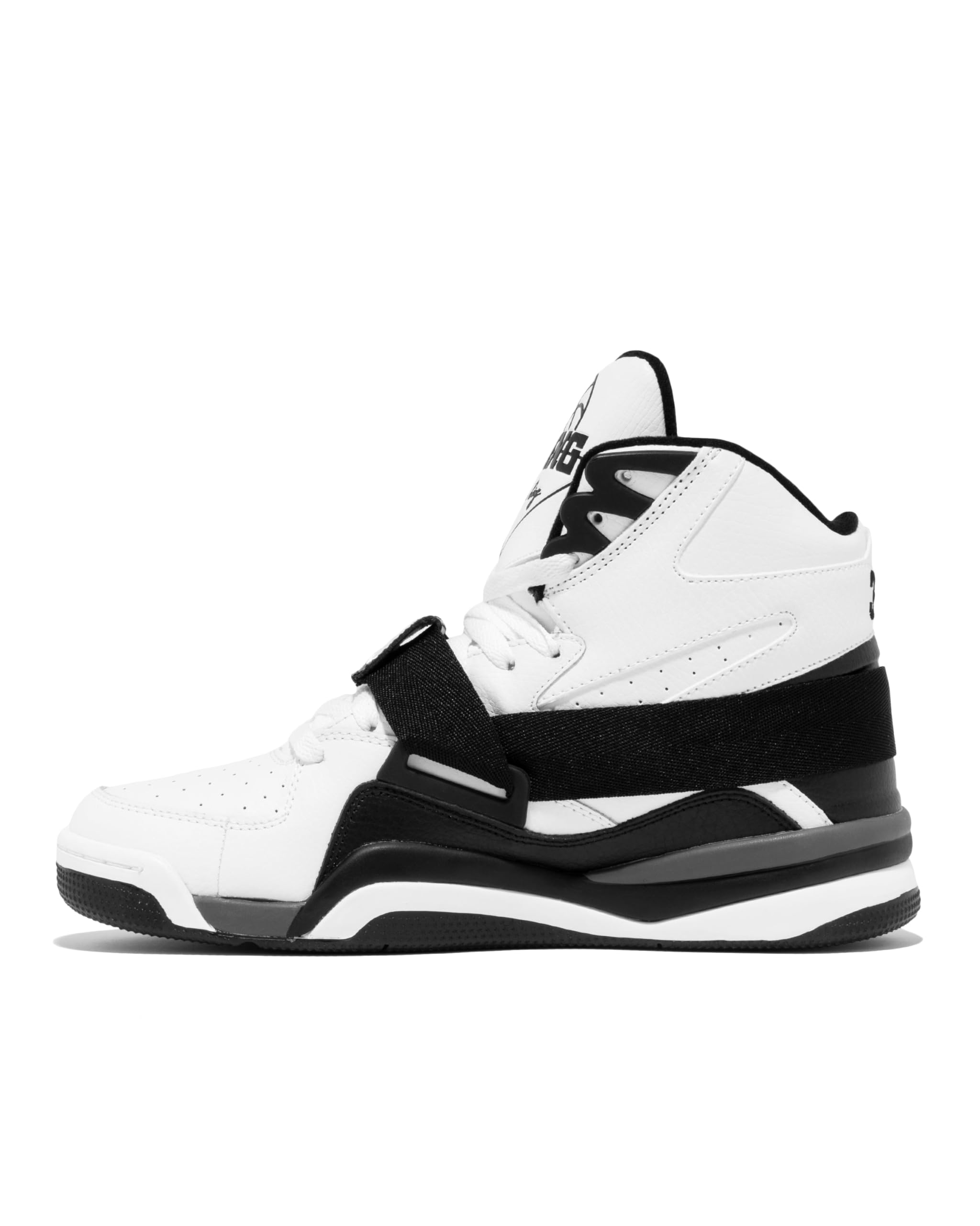 PATRICK EWING Athletics Concept OG Basketball Sneakers, Men's White/Black/Grey - Retro High-Top, Size 13 6