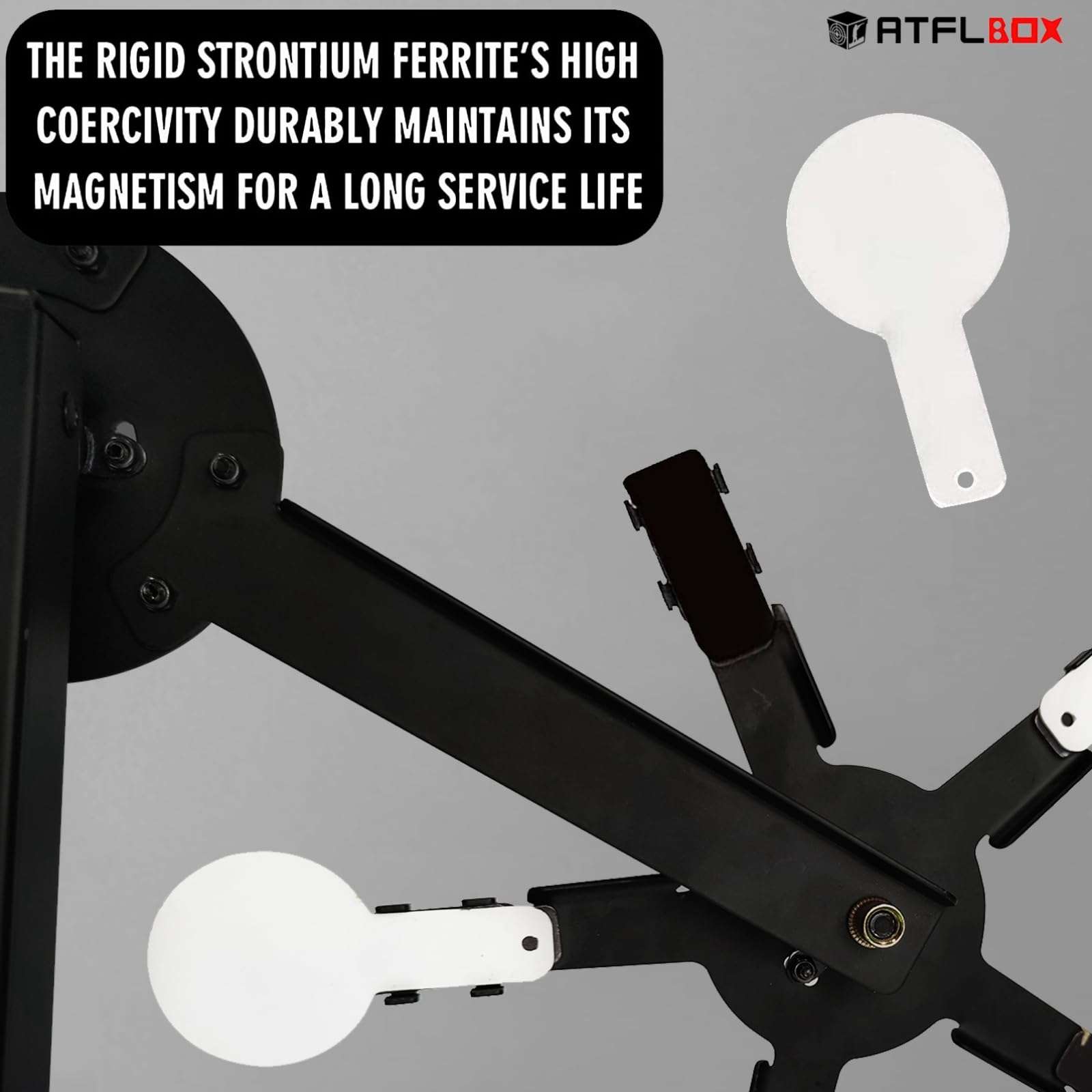 Atflbox Three Star Rotate The Metal Shooting Target Stand with 15 Steel Plates for Pistol Airsoft BB Guns Practice 6