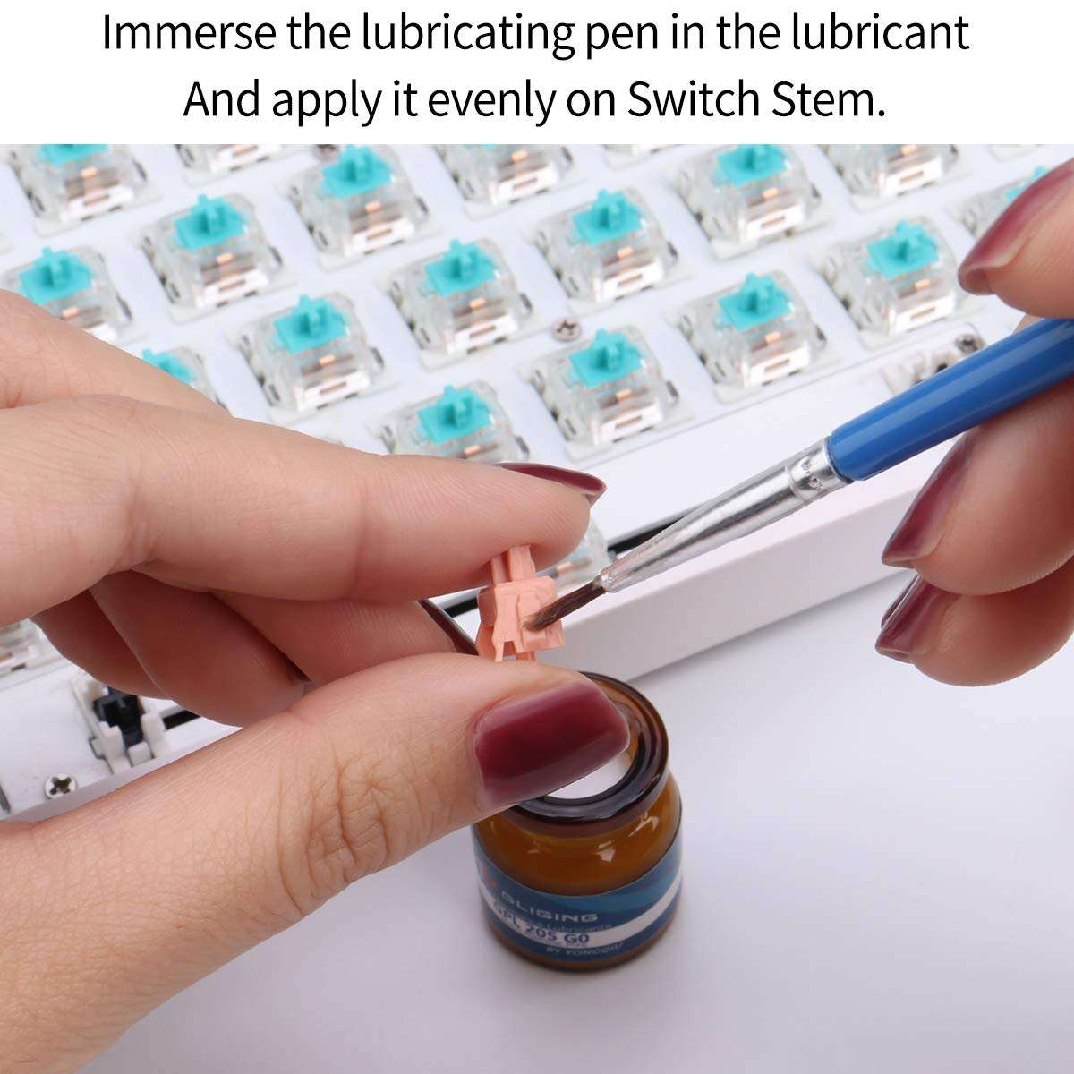 Switches Lube 0.35 oz Grease Oil GPL 205 G0 & GPL 105 Mechanical Keyboard Keycaps Lubricant Lubes Stabilizer Lubricating 3