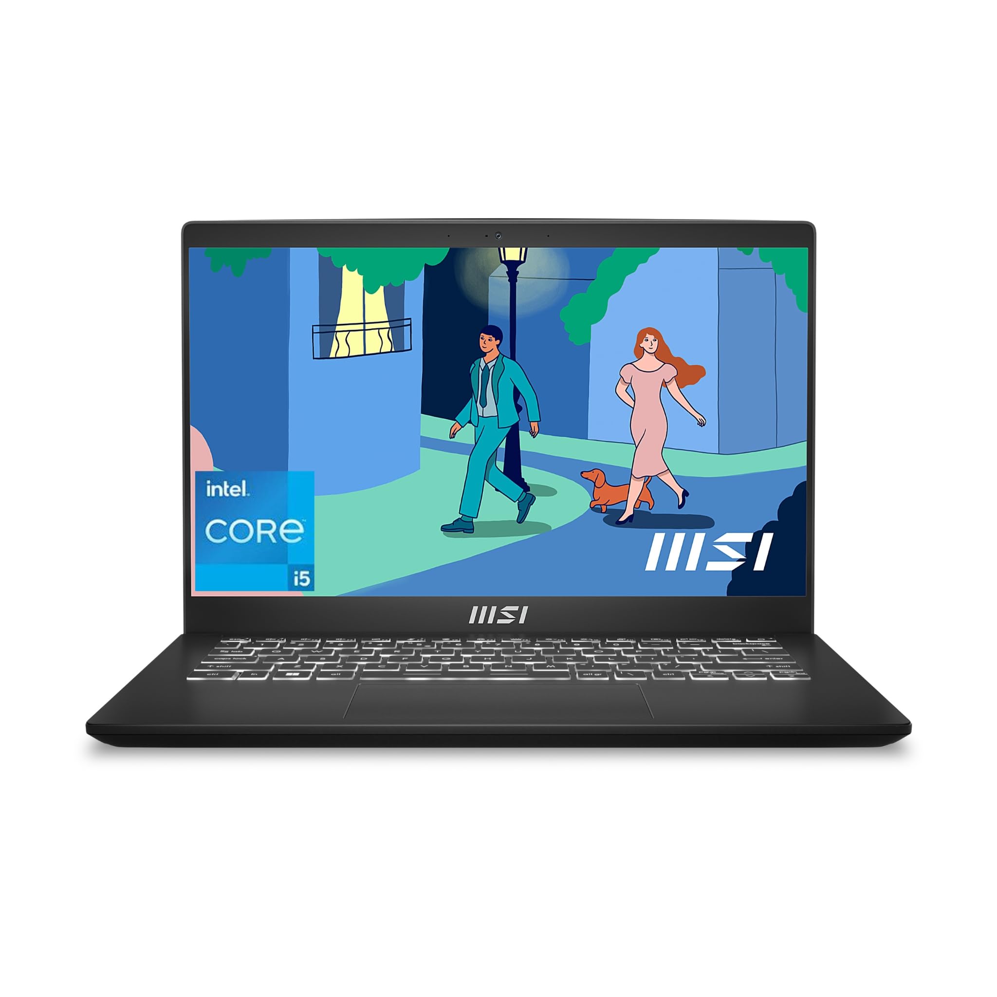 MSI Modern 15, Intel 11th Gen. i5-1155G7, 40CM FHD 60Hz Laptop (8GB/512GB NVMe SSD/Windows 11 Home/Intel UHD Graphics/Classic Black/1.7Kg), B11M-062IN 1