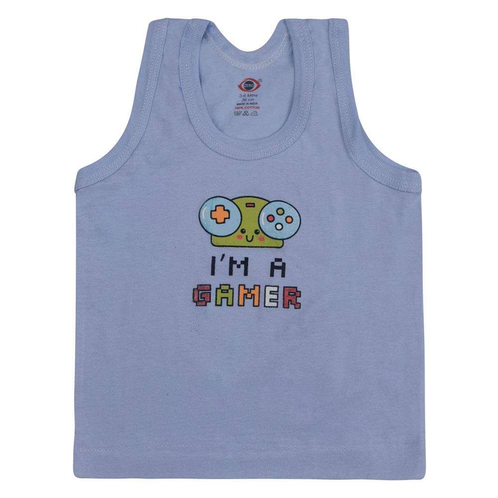 Baby boy summer wear pure cotton collection baniyans inner wear for boys combo (18-24 Months, Green) 5