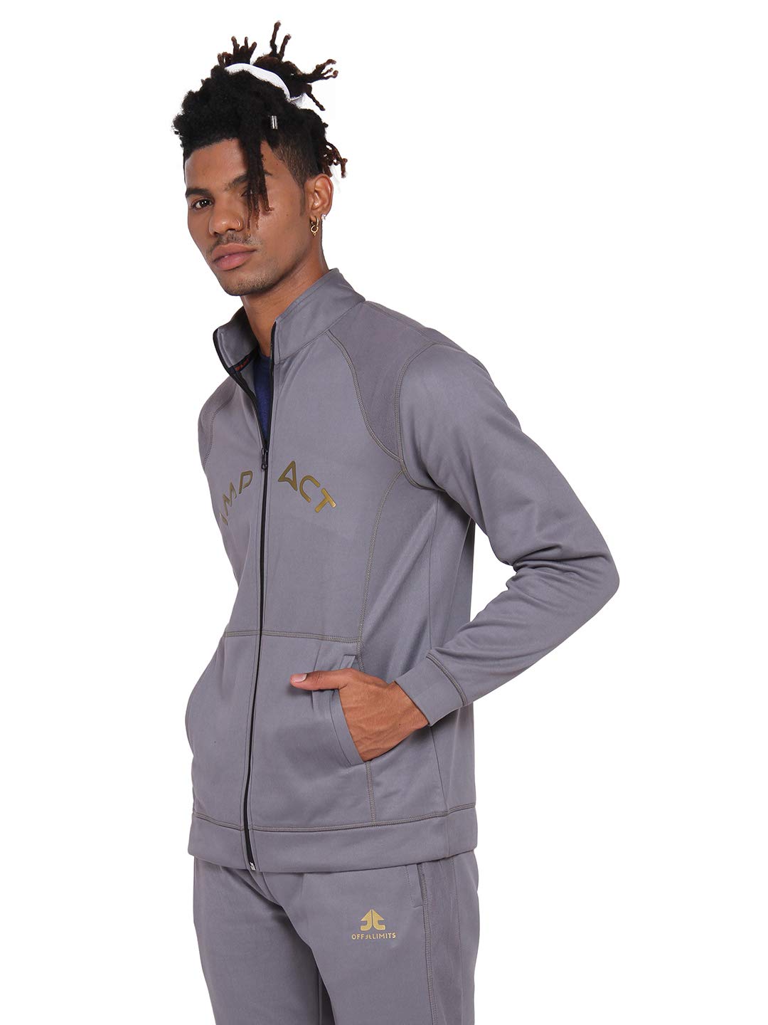 OFF LIMITS Men's Grey Jive Track Jacket 4