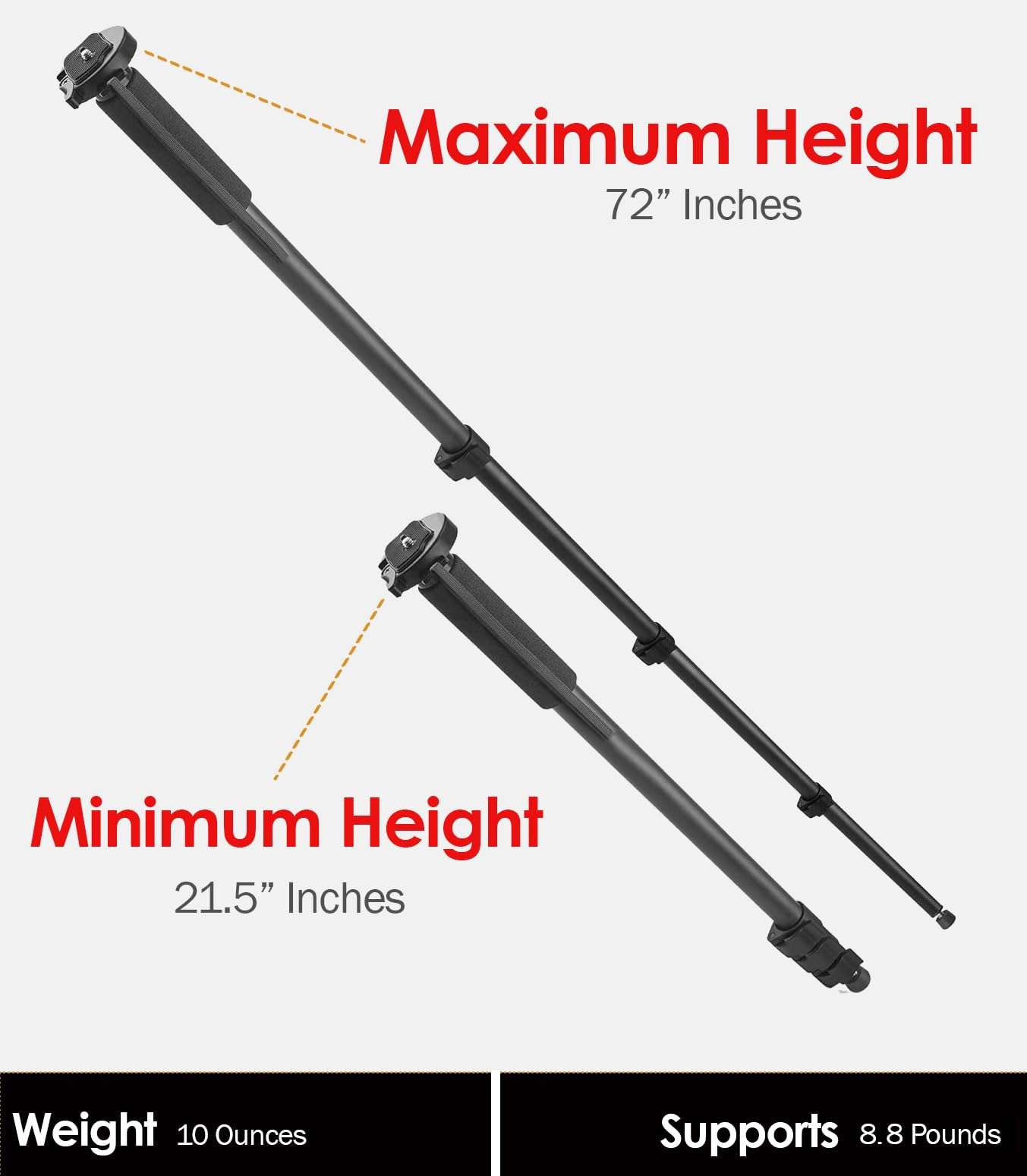 Professional Black 72" Monopod/Unipod (Quick Release) for Sony Cyber-Shot DSC-RX100 II 3