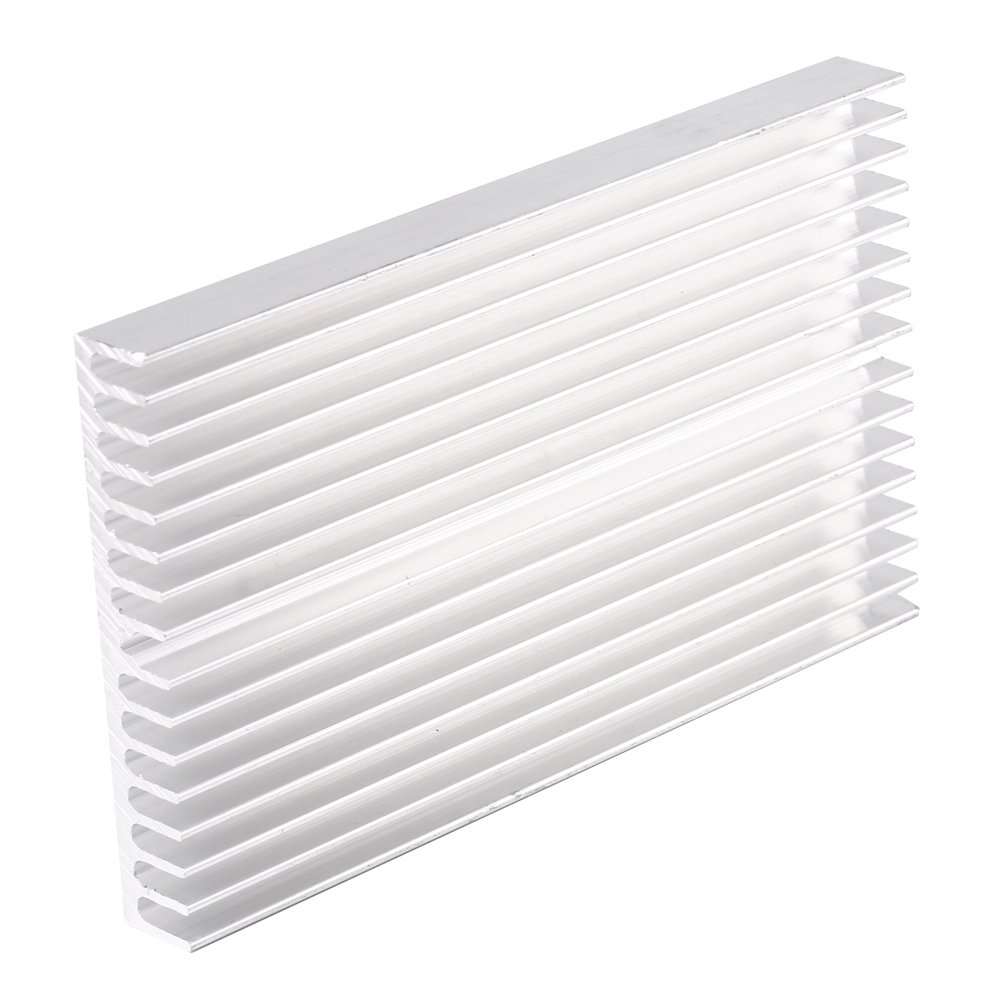 Heatsink, 100x60x10mm PCB Heatsink, Aluminum Heatsink Cooler Cooling Fin, DIY Grille Shape Heat Sink Chip for Computer LC Led Power Transistor 5