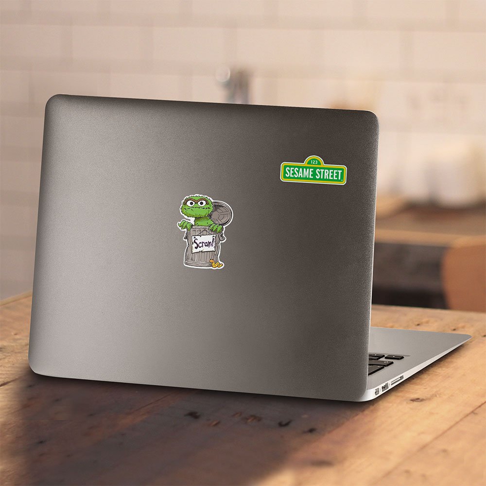 Toddler Oscar The Grouch Face Sesame Street T Shirt, Size 3T Green 4