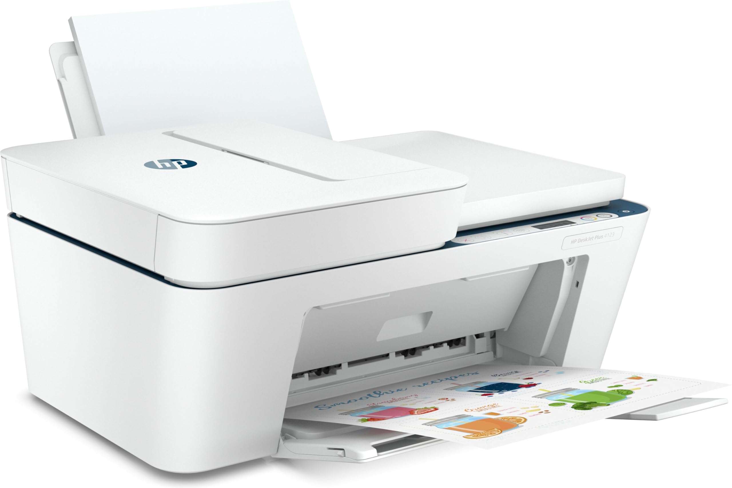 HP Deskjet 4123 Printer, Automatic Document Feeder, Copy, Scan, USB, Simple Setup Smart App, Ideal for Home. 4