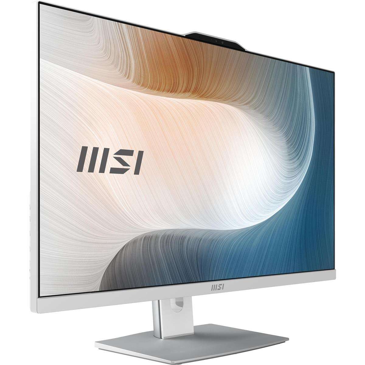 MSI Modern AM272P AIO Desktop, 27" FHD IPS-Grade LED, Intel Core i5-1240P, 8GB Memory, 512GB SSD, WiFi 6, BT 5.1, White, Windows 11 Home (12M-030US) 5