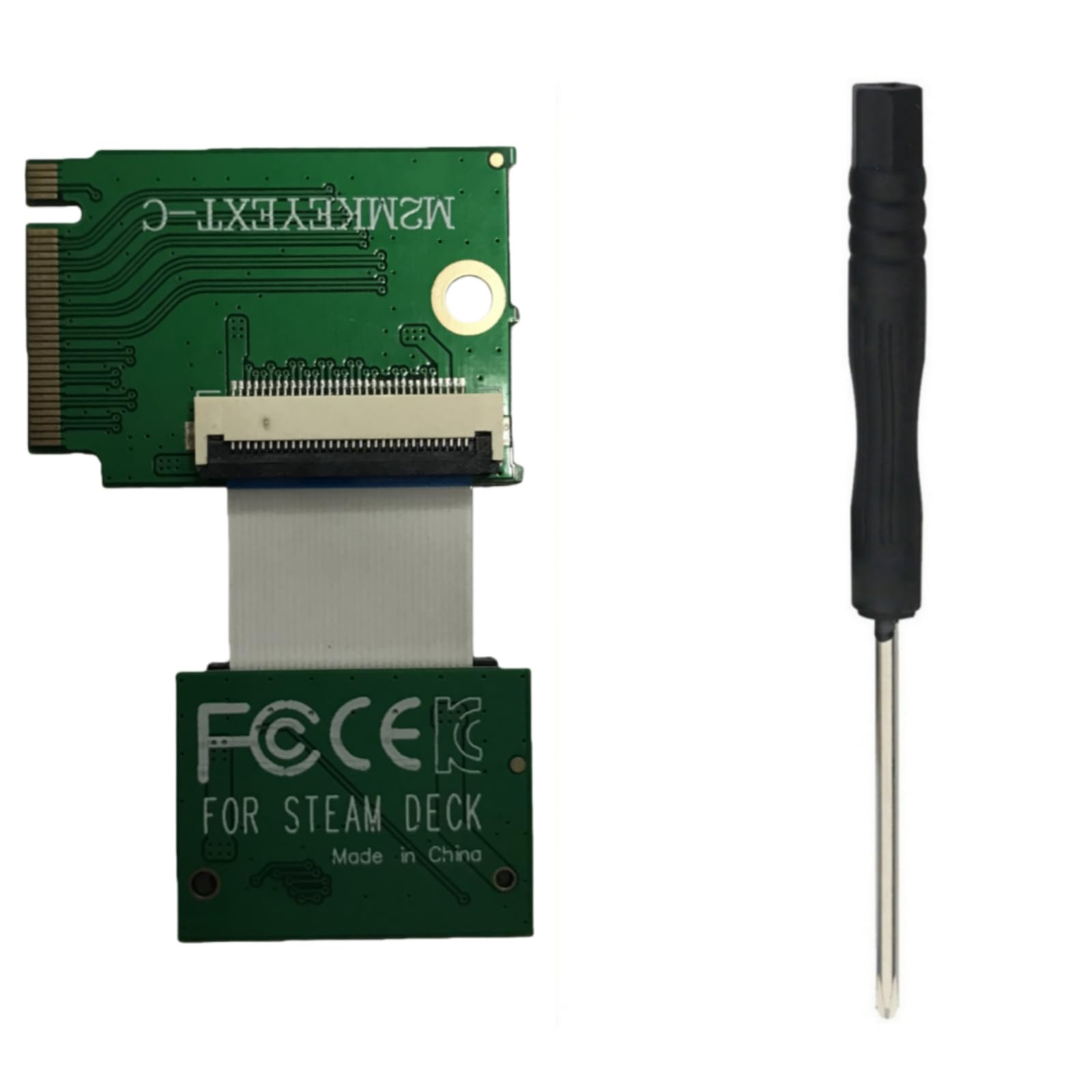 For Steam Deck LCD Handheld Devices M.2 NVMe PCIe 3.0 SSD Extension Card Adapter FPC Cable,Desktop Motherboard 2280 Replacement 2230 SSD Adapter Converter Board,PCIe 3.0 Expandable High Storage Card