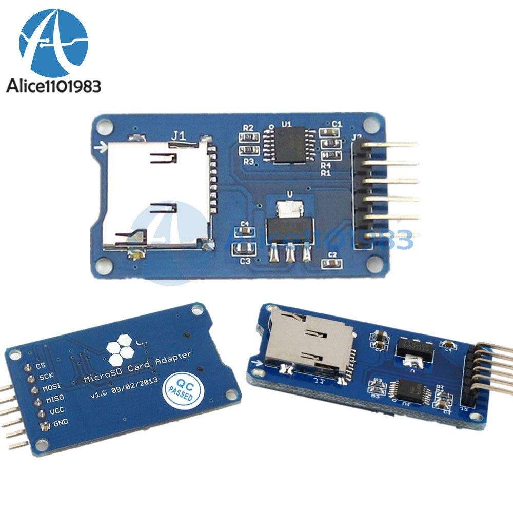 A2Z Quality Micro SD Storage Board Mciro SD TF Card Memory Card Reader Shield Module SPI For Arduino 4