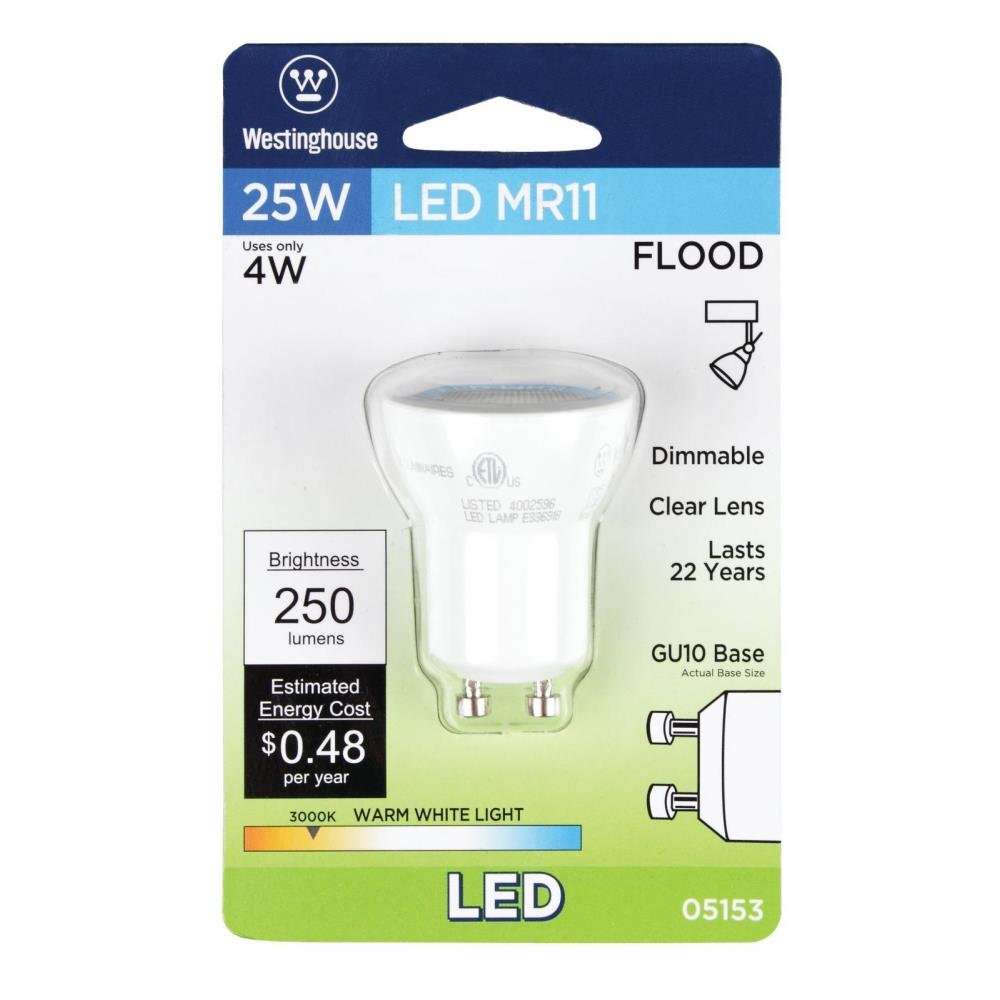 Westinghouse Lighting 0515300 25W Equivalent MR11 Flood Dimmable Warm White LED Light Bulb with GU10 Base 5