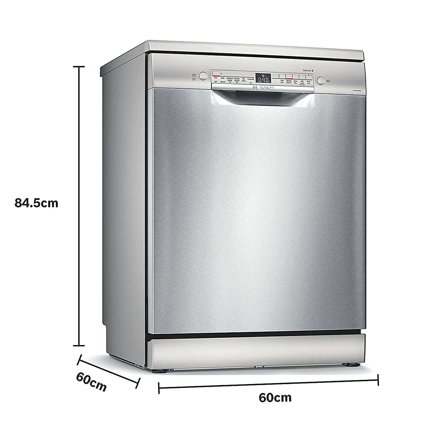 Bosch 13 Place Settings Dishwasher (SMS6ITI00I, Silver Inox, WiFi Enabled) 4