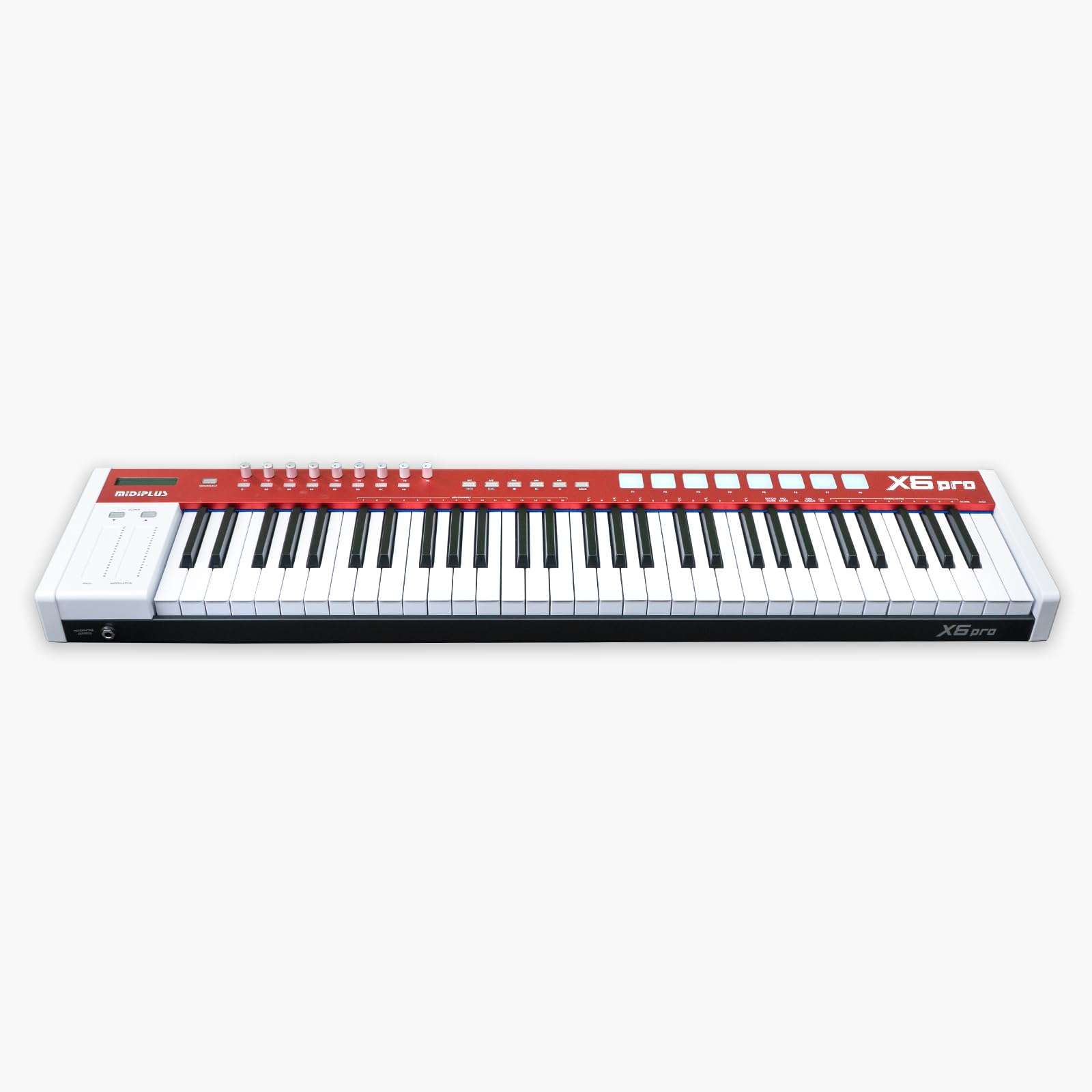 Midiplus X6 PRO MIDI Keyboard 61 piano style semi weighted keys, USB with sound engine 3