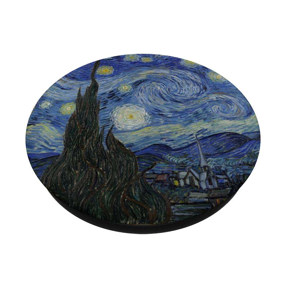 Van Gogh, Starry Night, Night Sky Painting Classic Art PopSockets Swappable PopGrip 2