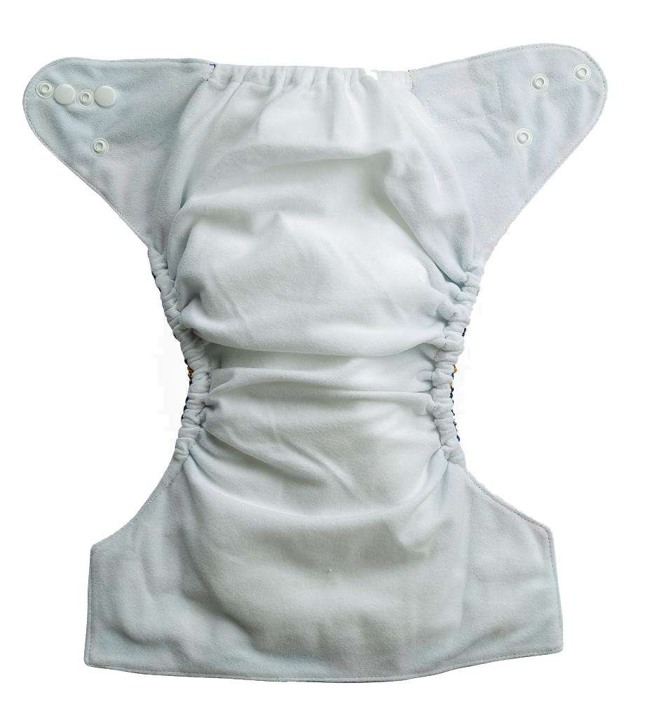 Bumberry Baby Reusable Pocket Cloth Diaper With 1 Three-Layer Microfiber Inserts/Soakers & Extra Pocket | Washable Rash Free Baby Diaper With Adjustable Size Press Studs Fits (Blue, 6 - 36 Months New Born Babies) Leak Proof & Dry Feel 3