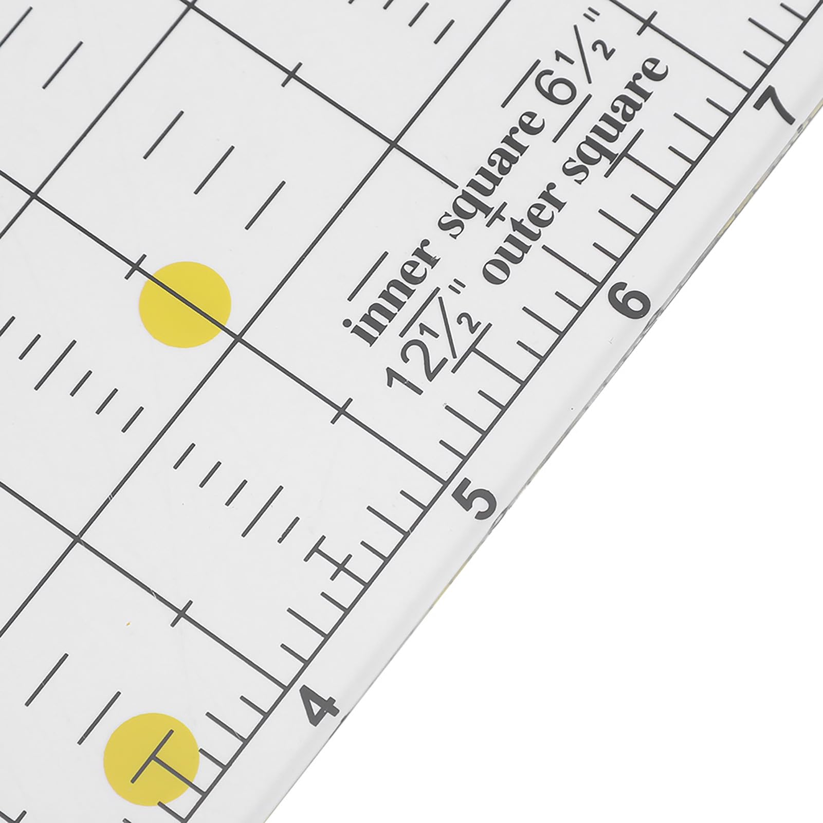 NSXAYIWE 2Pcs Quilting Ruler Square Acrylic DIY Cloth Patch Work for Measuring Sewing Embroidery Supplies 5