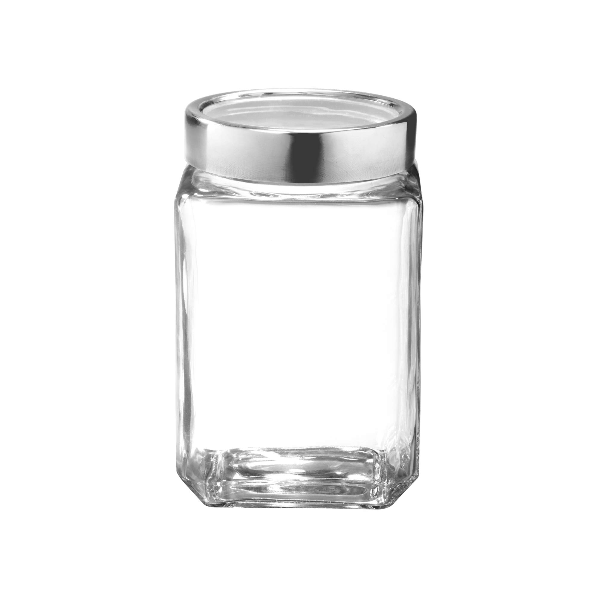 Treo by Milton Cube Storage Glass Jar, 1800 ml, Transparent | Storage Jar | Modular | Kitchen Organizer | Modular | Multipurpose Jar | BPA Free 3