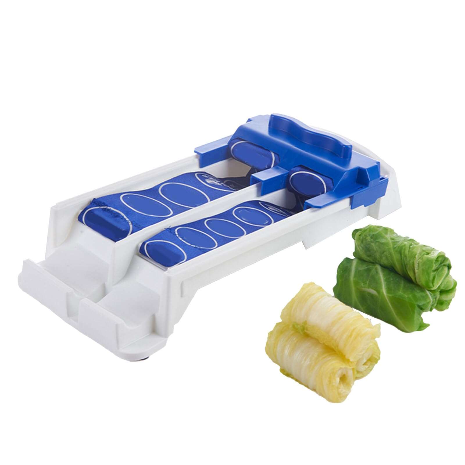 Yuehuam Dolmer Roller Machine, Sushi Roller Vegetable Meat Rolling Tool for Beginners and Children Stuffed Grape & Cabbage Leaves, Kitchen Diy Dolma Roller Sushi Maker 2