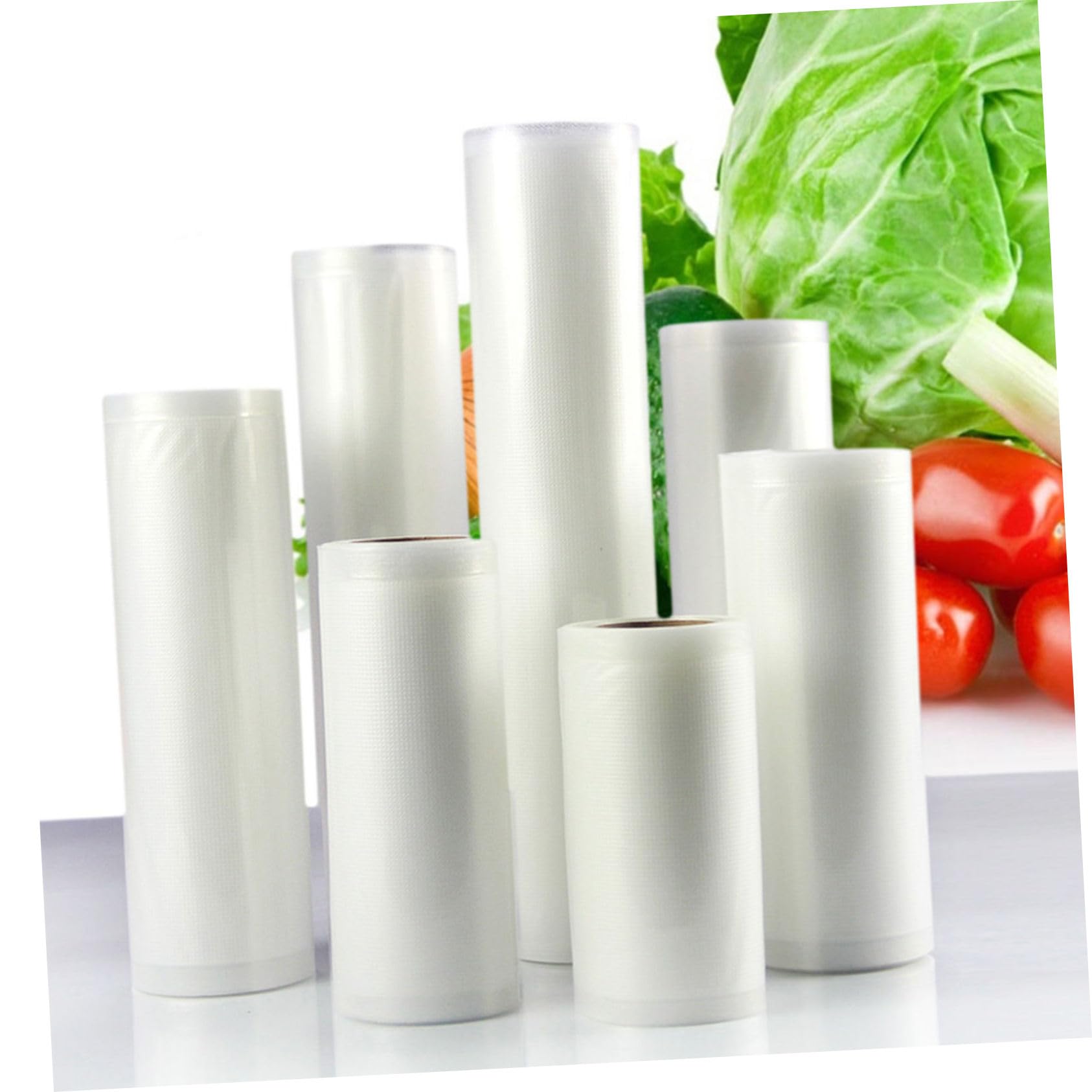 WHAMVOX 20x500cm Embossed Vacuum Sealer Bags Food Storage Containers Seal in Freshness 4