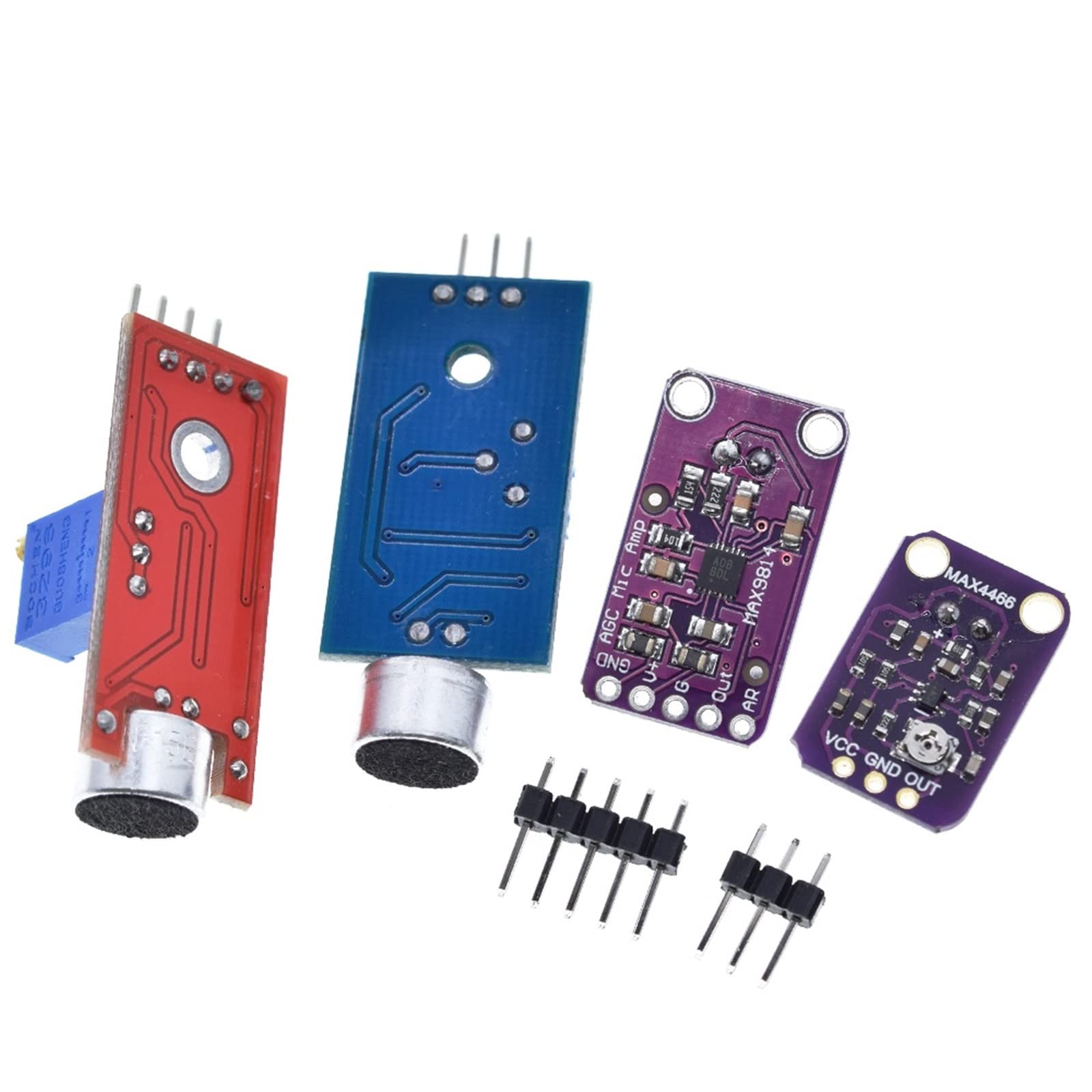 HIFASI Selling Sound Sensor Module Sound Control Sensor MAX4466 MAX9814switch Detection Whistle Switch Microphone Amplifier 1Pcs (Color : Max9814) 4