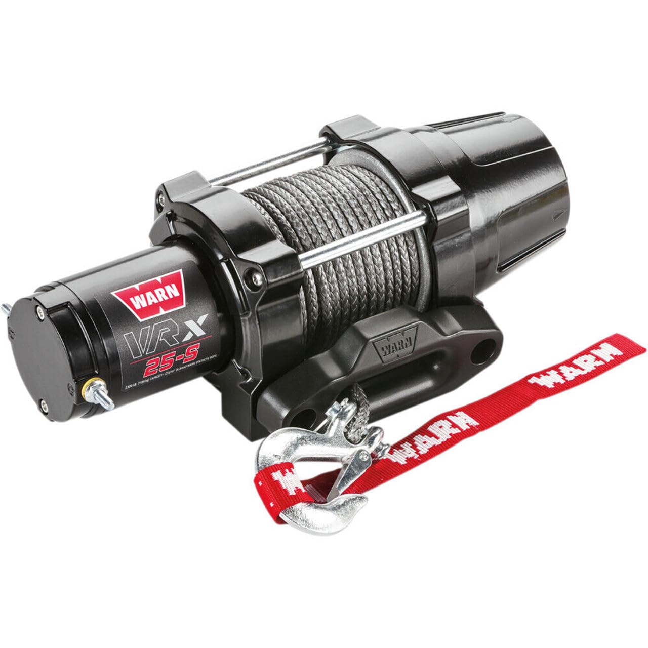 WARN 101020 VRX 25-S Powersports Winch with Handlebar Mounted Switch and Synthetic Rope: 3/16" Diameter x 50' Length, 1.25 Ton (2,500 lb) Capacity 3