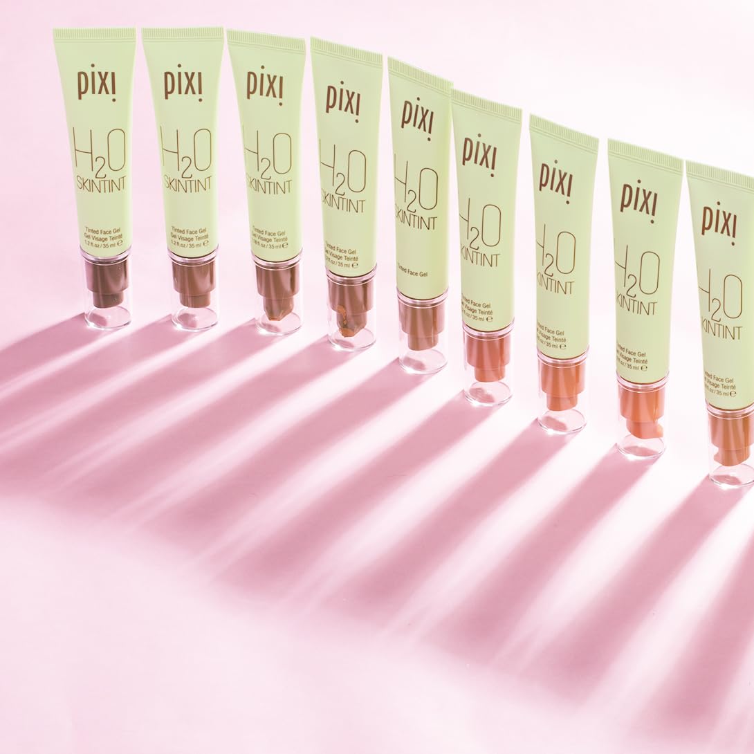 Pixi Beauty H2O SkinTint Tinted Face Gel, 1.2 fl oz / 35 ml, Cinnamon 6