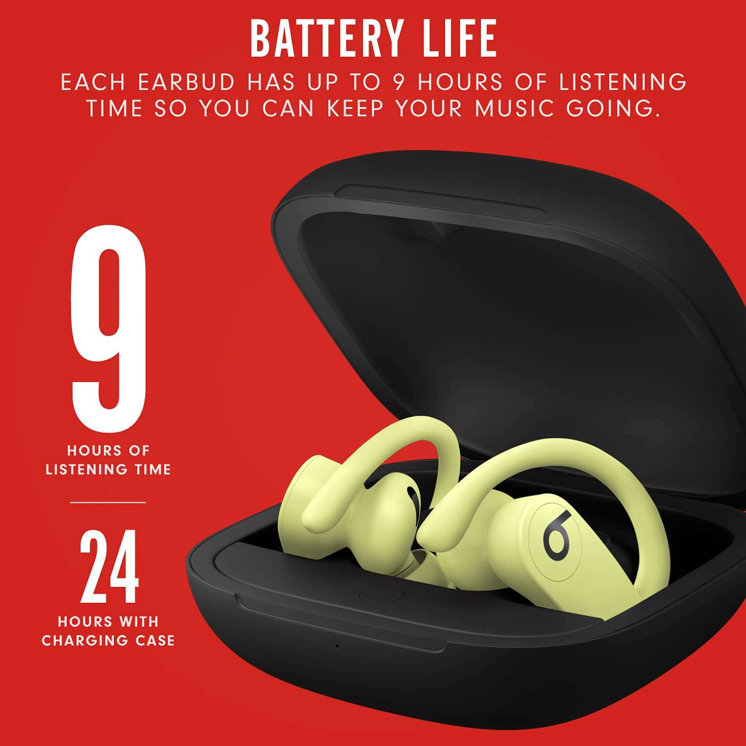 Beats Powerbeats Pro Wireless Bluetooth in Ear Earphone with Mic (Yellow) 6